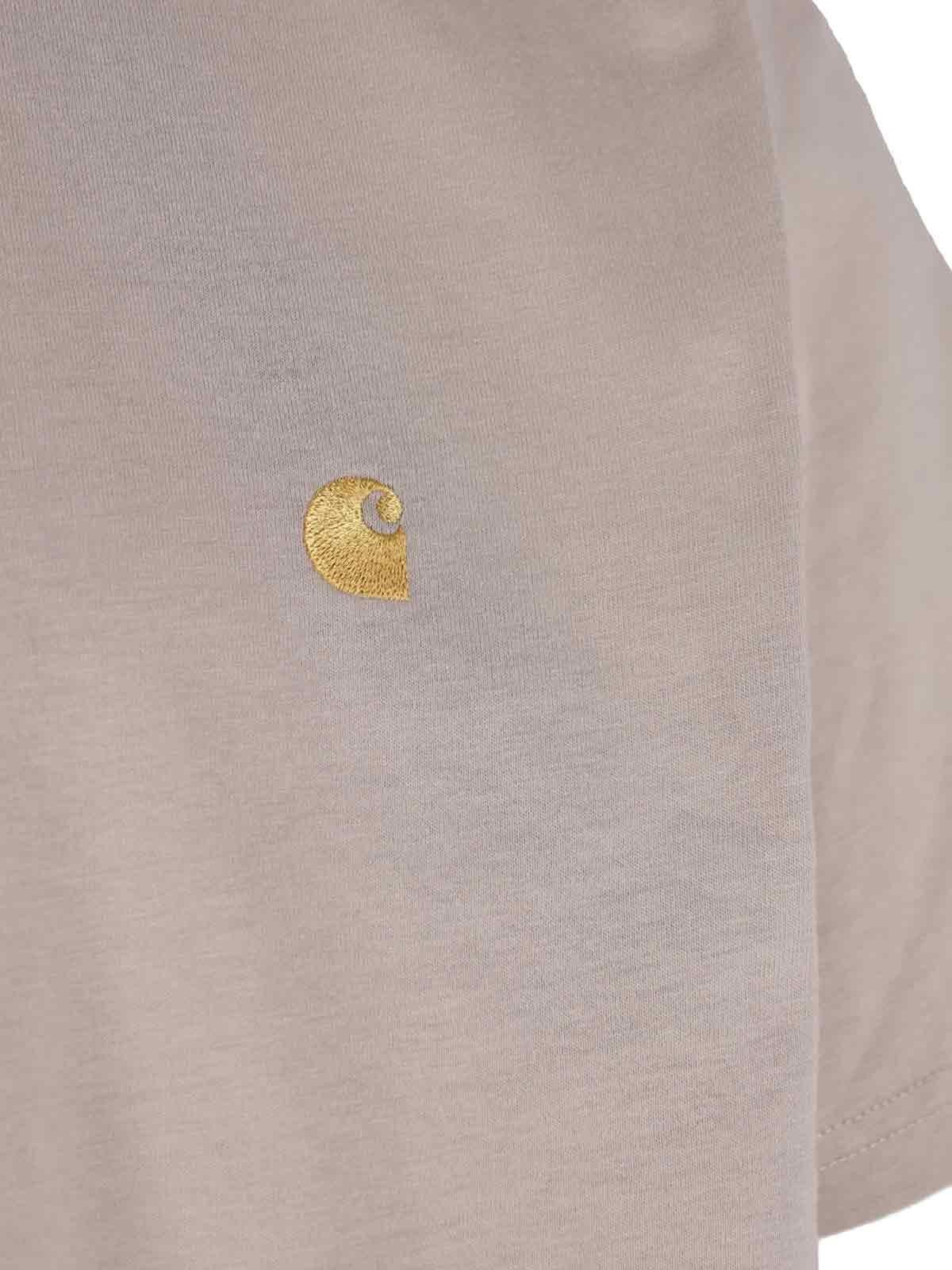 Carhartt Wip Chase Short Sleeved T Shirt Beige