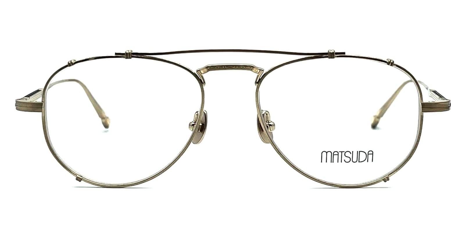 Shop Matsuda M3142 - Brushed Gold Rx Glasses
