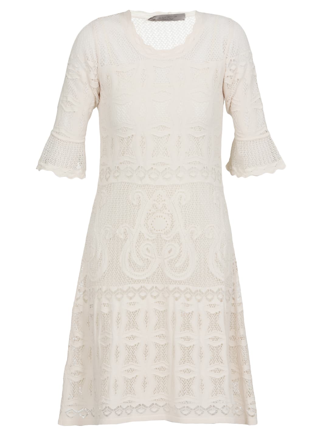 D.Exterior Embroidered Midi Dress