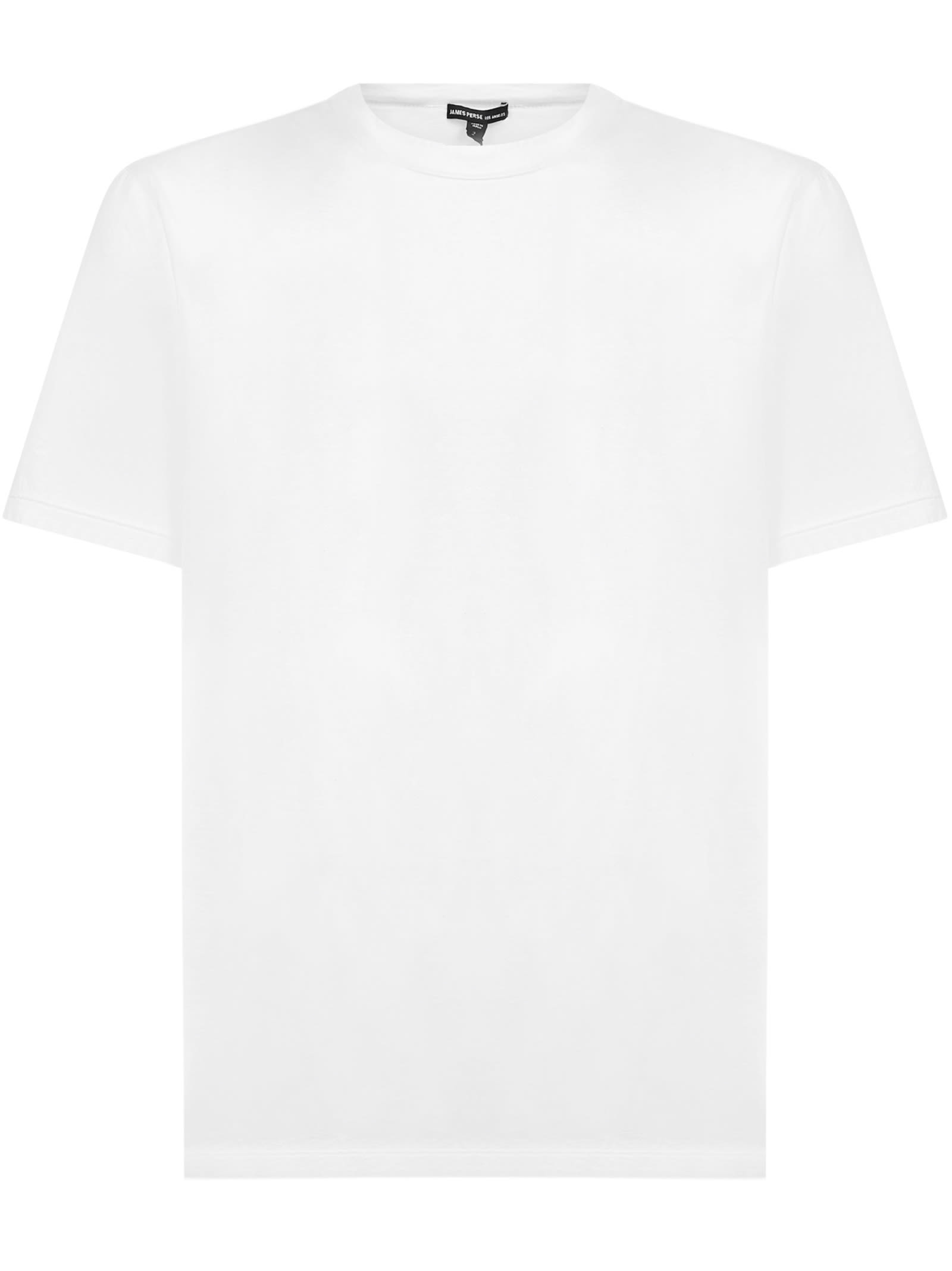 JAMES PERSE LUXE LOTUS JERSEY T-SHIRT,MELJ3199 WHT