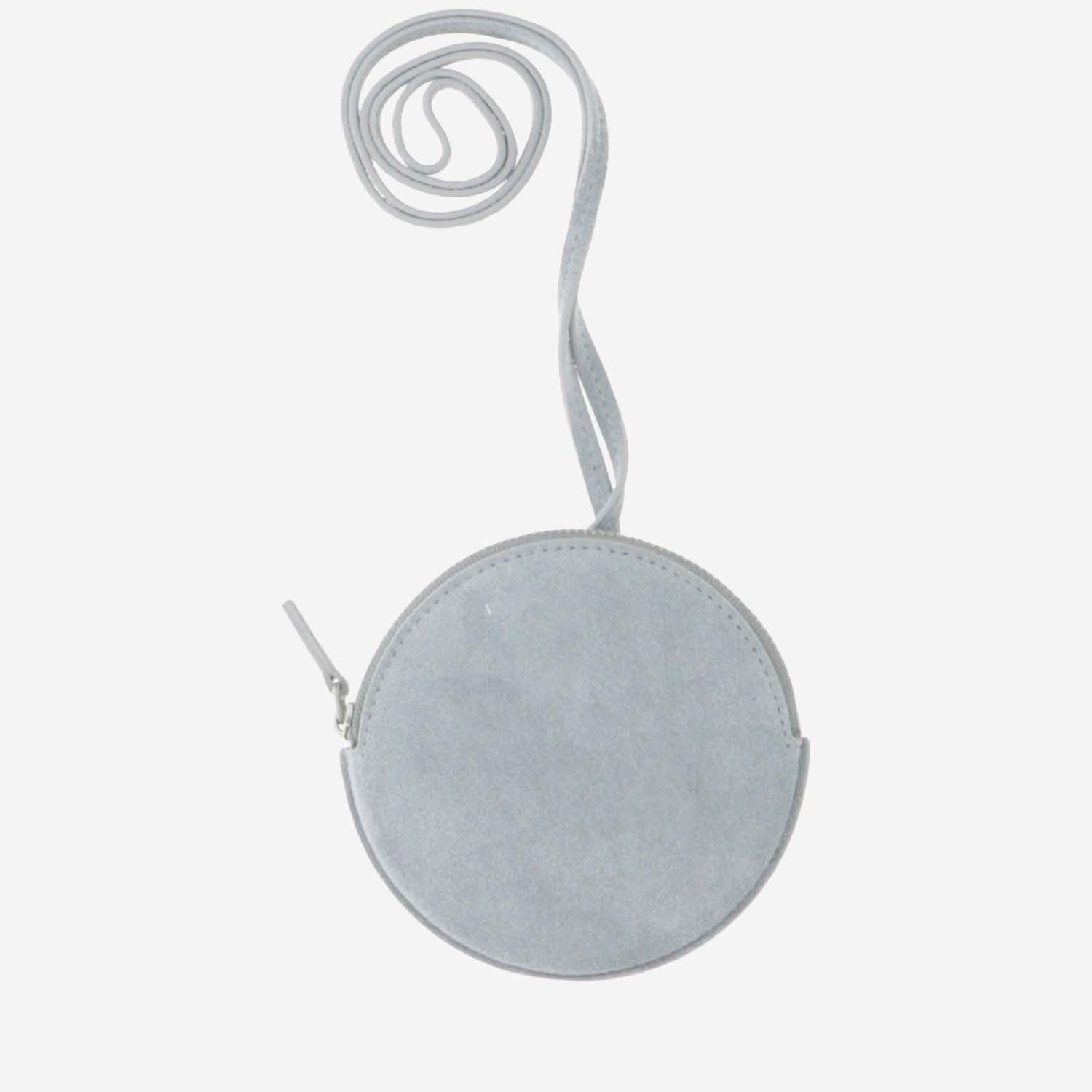 Shop Jacquemus Le Pitchou Circle Neck Pouch In Grey