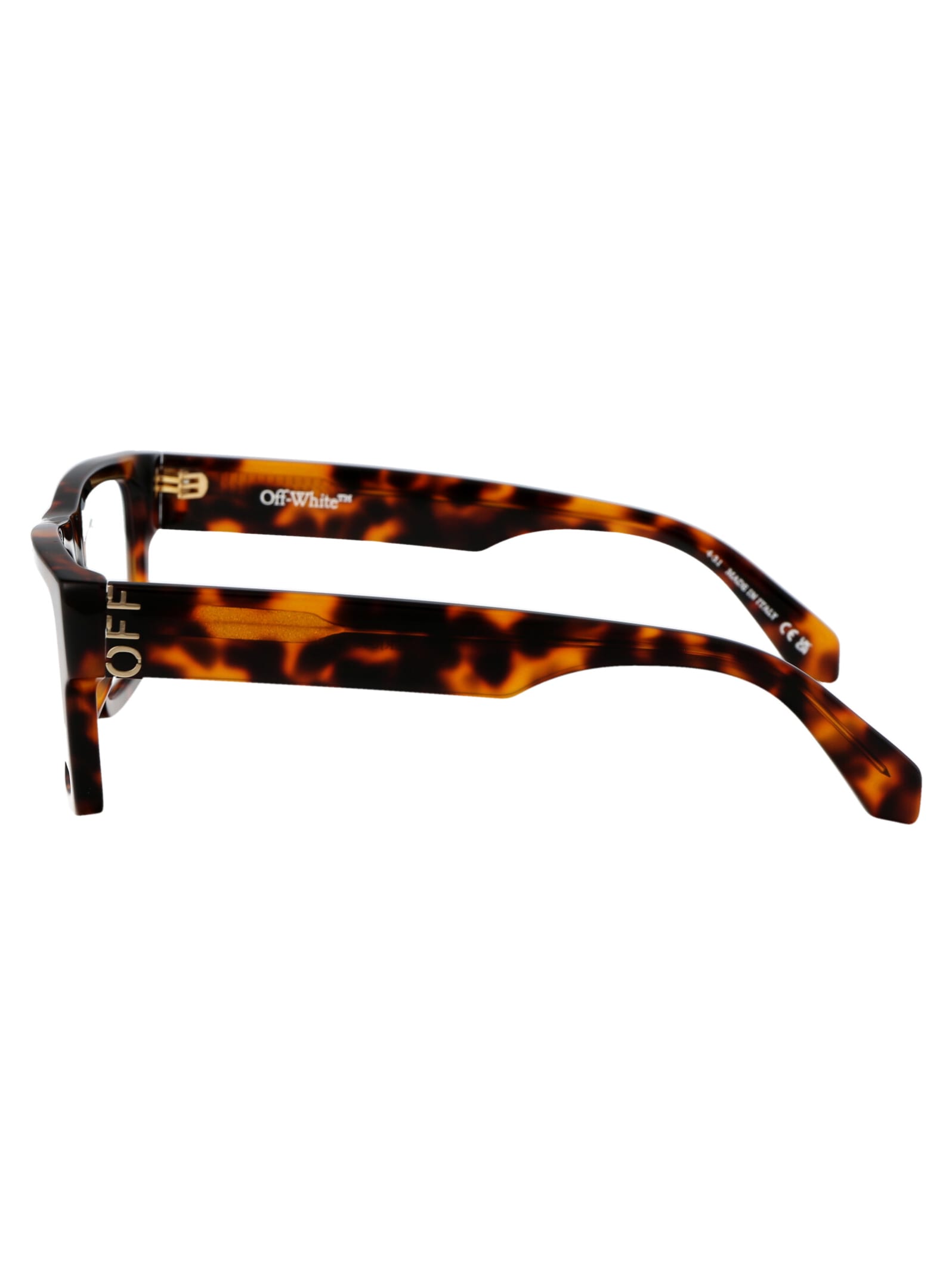 Shop Off-white Optical Style 46 Glasses In 6000 Havana