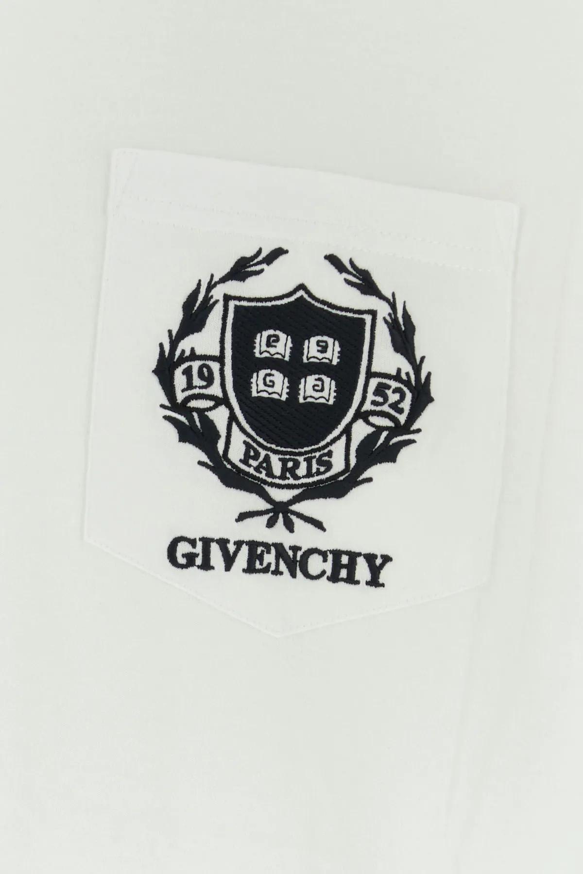 Shop Givenchy White Cotton T-shirt