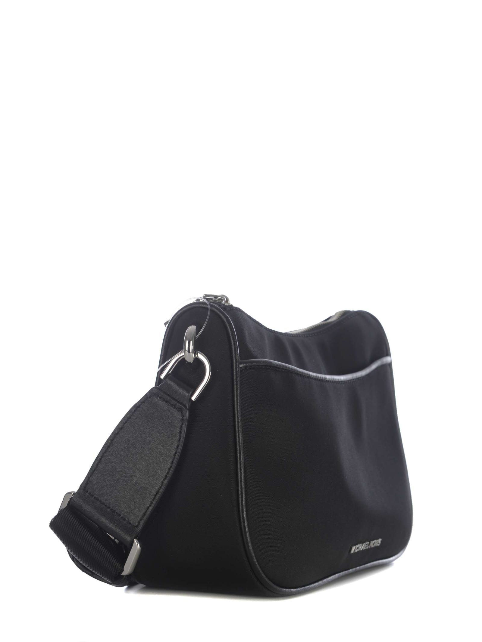 Shop Michael Kors Shoulder Bag  Jet Set In Gambardine Nylon In Nero