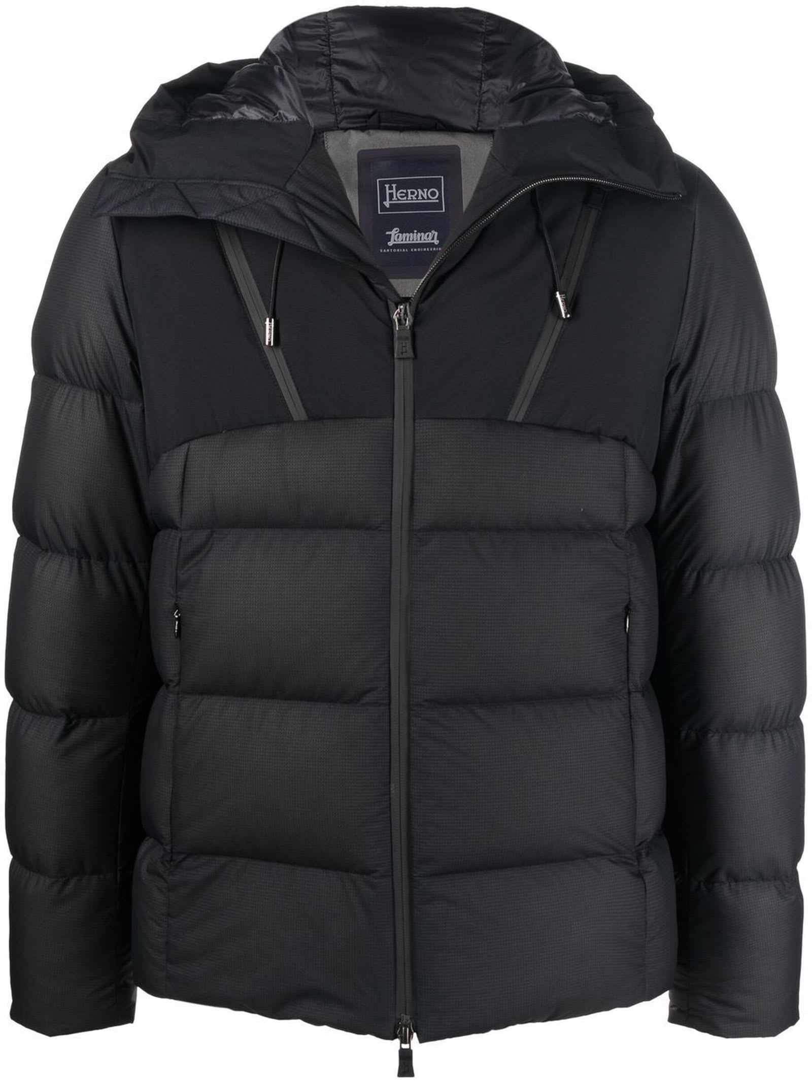Herno Black Quilted Puffer Jacket