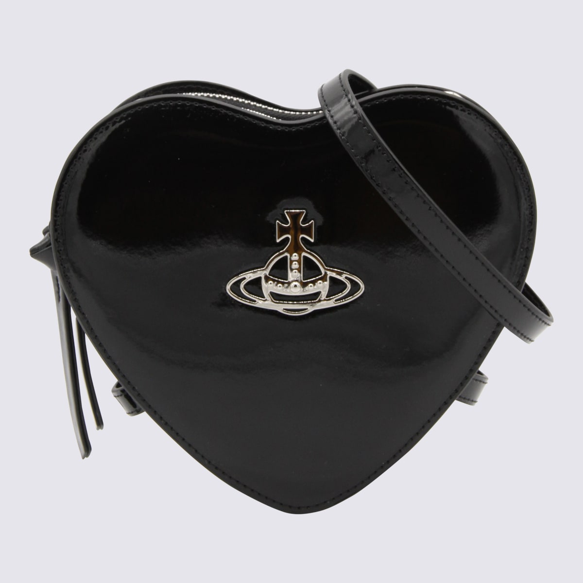 VIVIENNE WESTWOOD BLACK LEATHER BAG