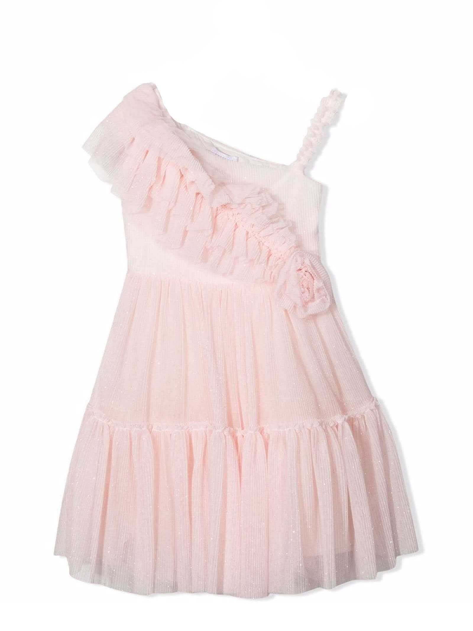 Monnalisa Pink Polyester Dress