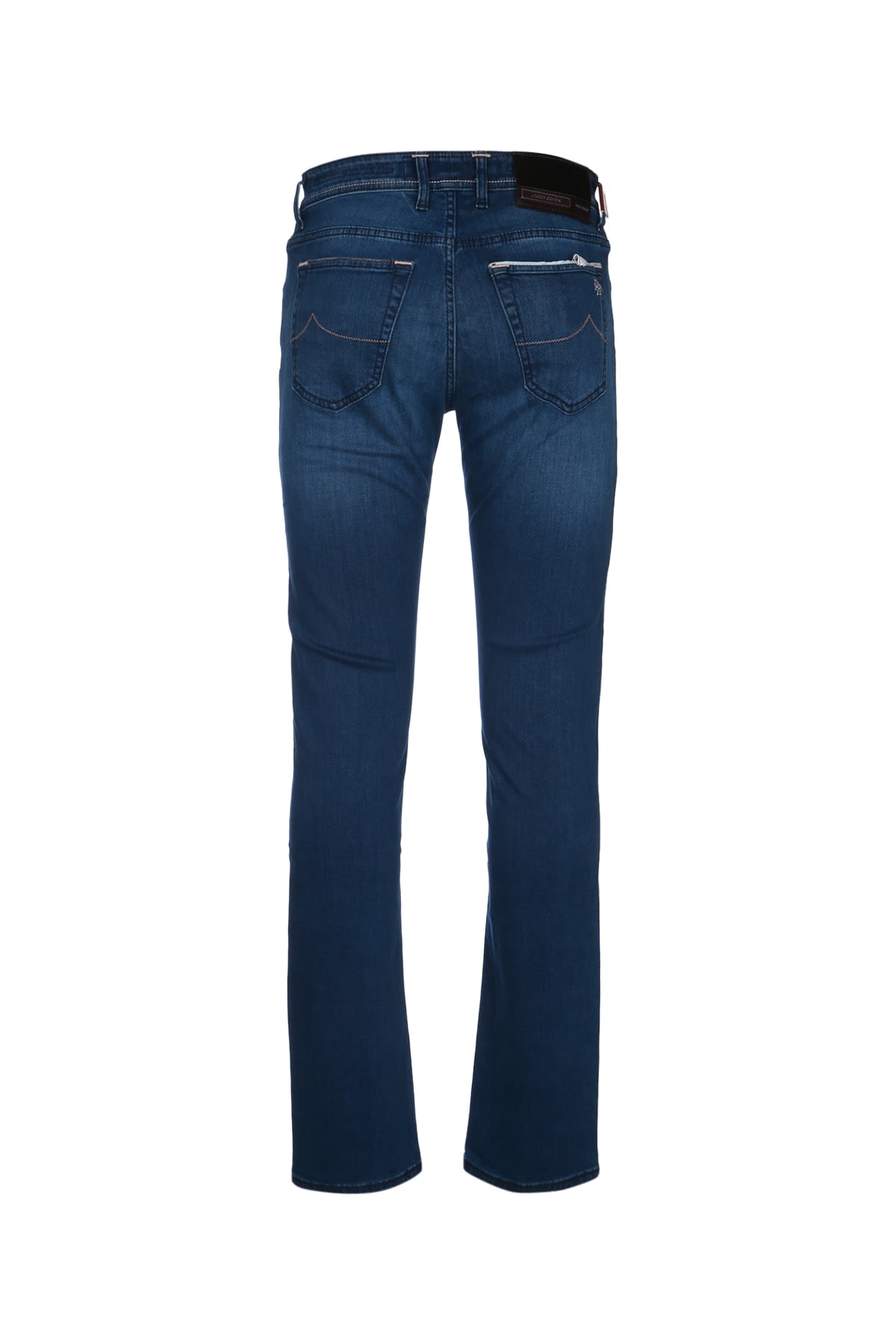 Jacob Cohen Belt Loops Faded Effect Five-pocket Trousers In Blue