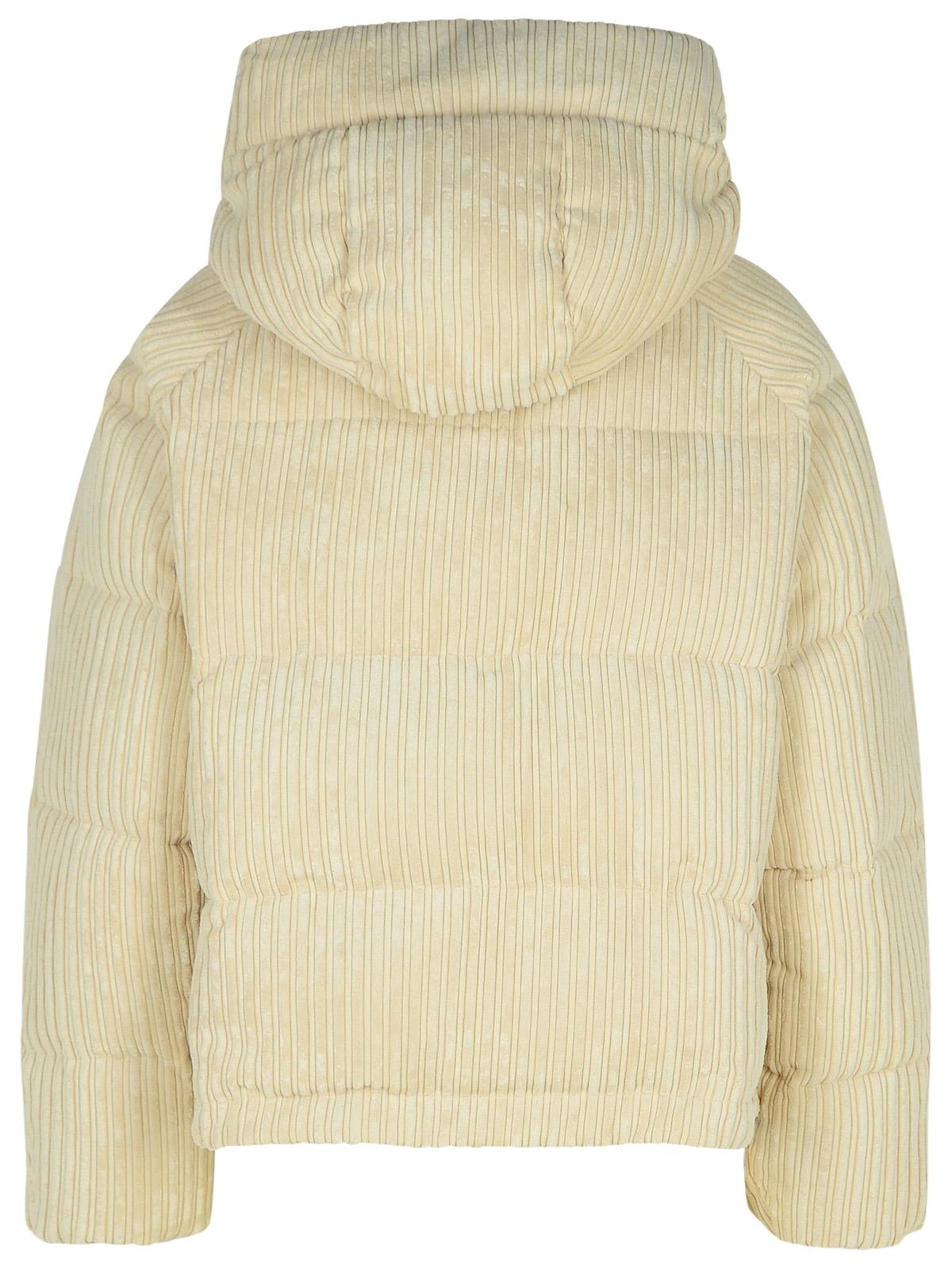 Shop Golden Goose Zipped Eco-down Jacket In Papyrus