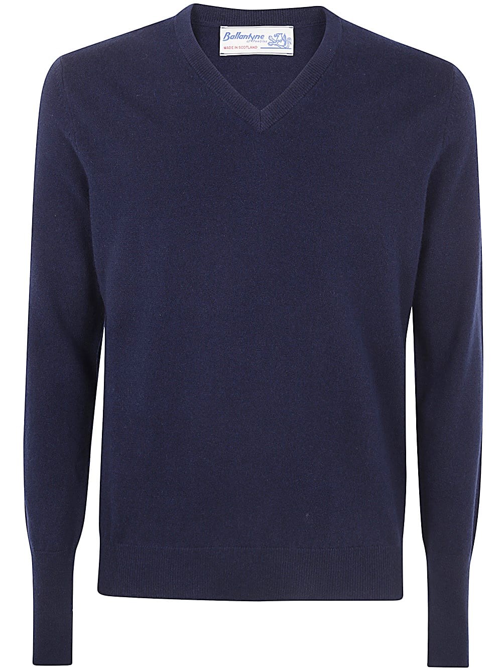 Shop Ballantyne V Neck Pullover In Navy