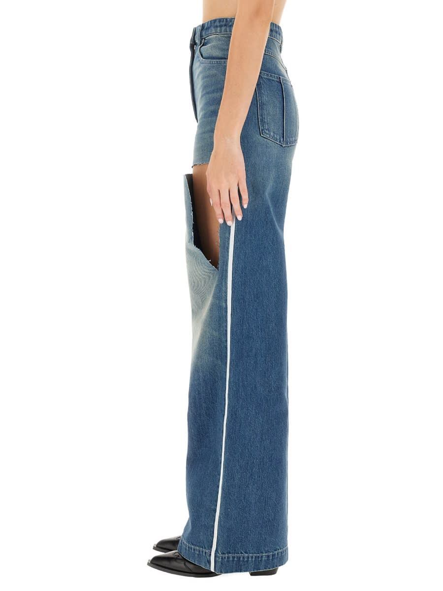 Shop Peter Do Wide Jeans. In Blue