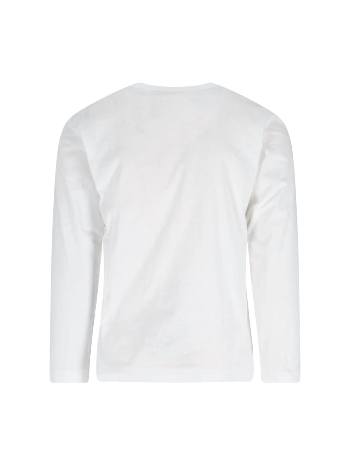 Comme Des Garçons Play Logo T-shirt In White
