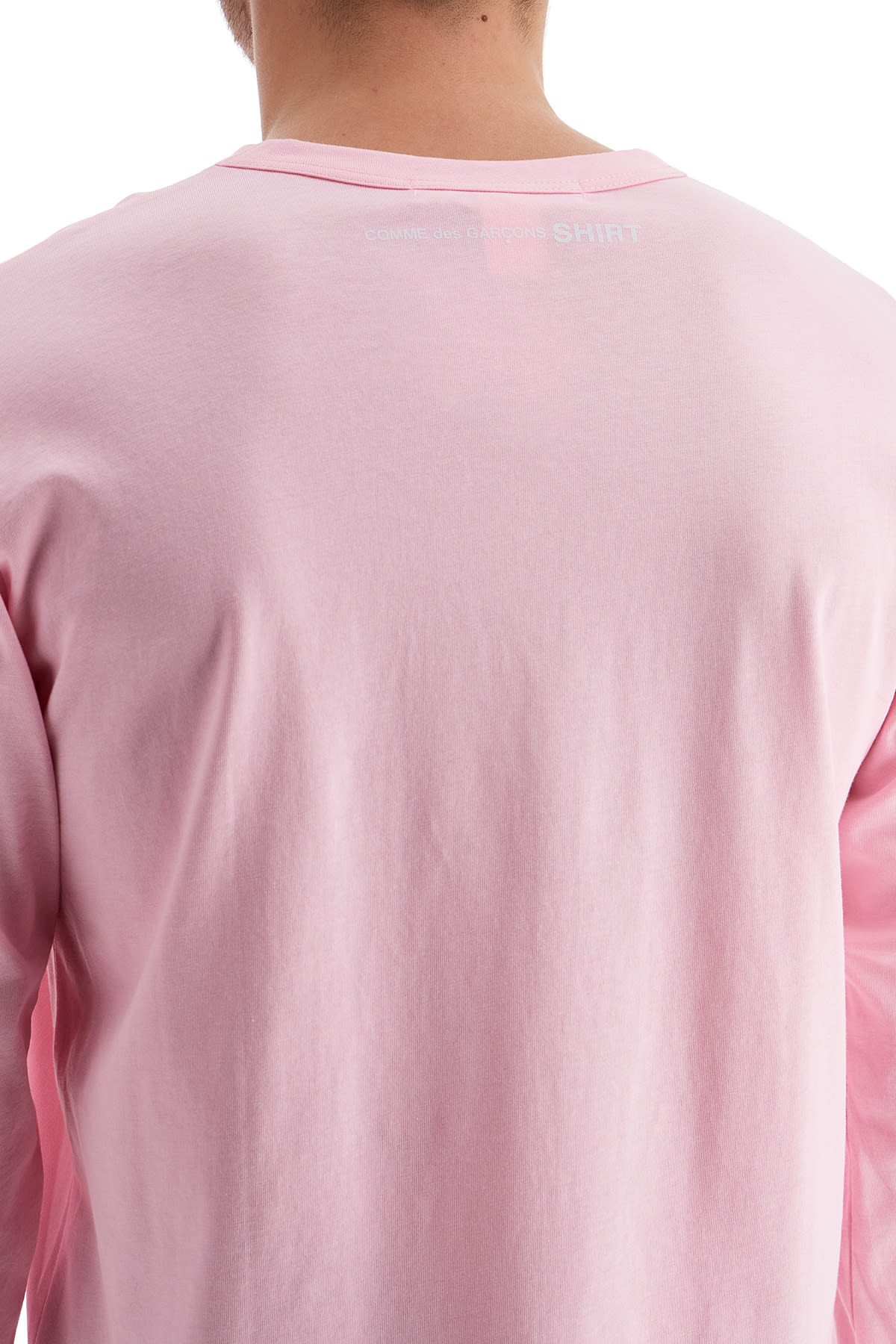 Shop Comme Des Garçons Shirt Long Sleeve T-shirt In Pink (pink)