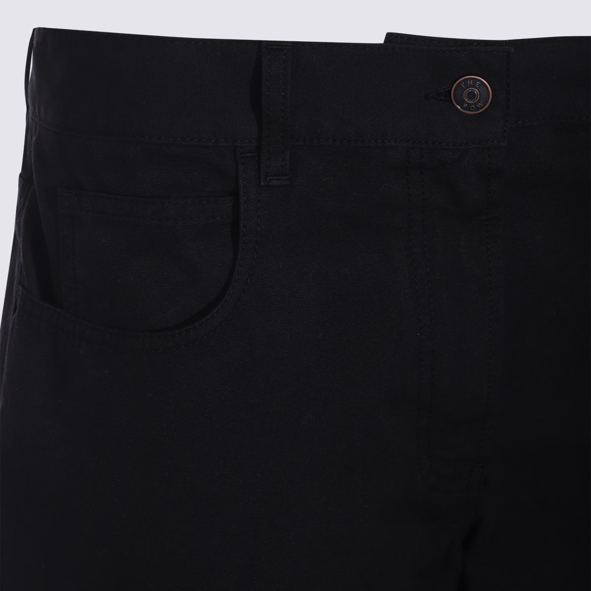 The Row Black Cotton Landais Jeans In Black