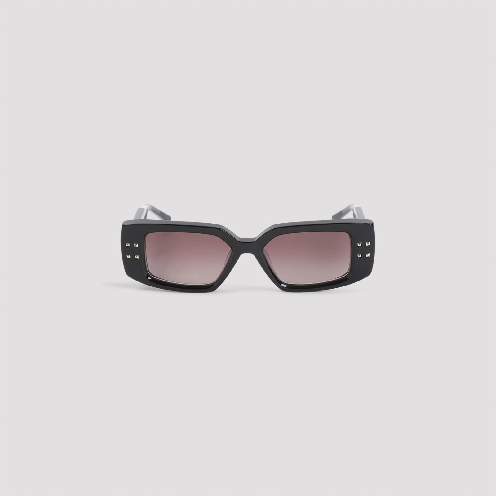 Shop Valentino V-cinque Sunglasses In Blk Gld