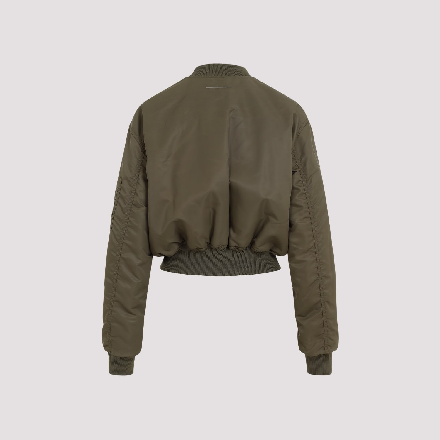 Shop Mm6 Maison Margiela Bomber Jacket In Khaki