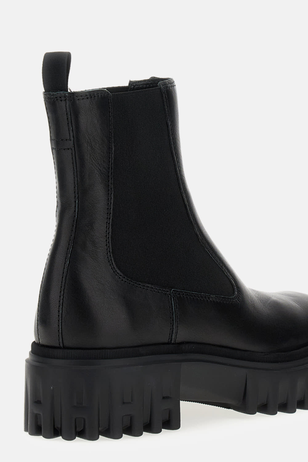 Hogan Elastic-panel Platform Chelsea Boots In Black