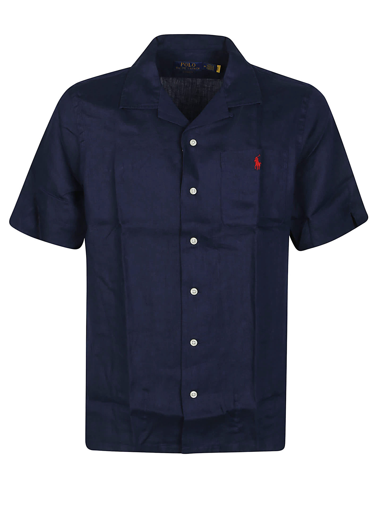 Shop Polo Ralph Lauren Short Sleeve Sport Shirt In Newport Navy