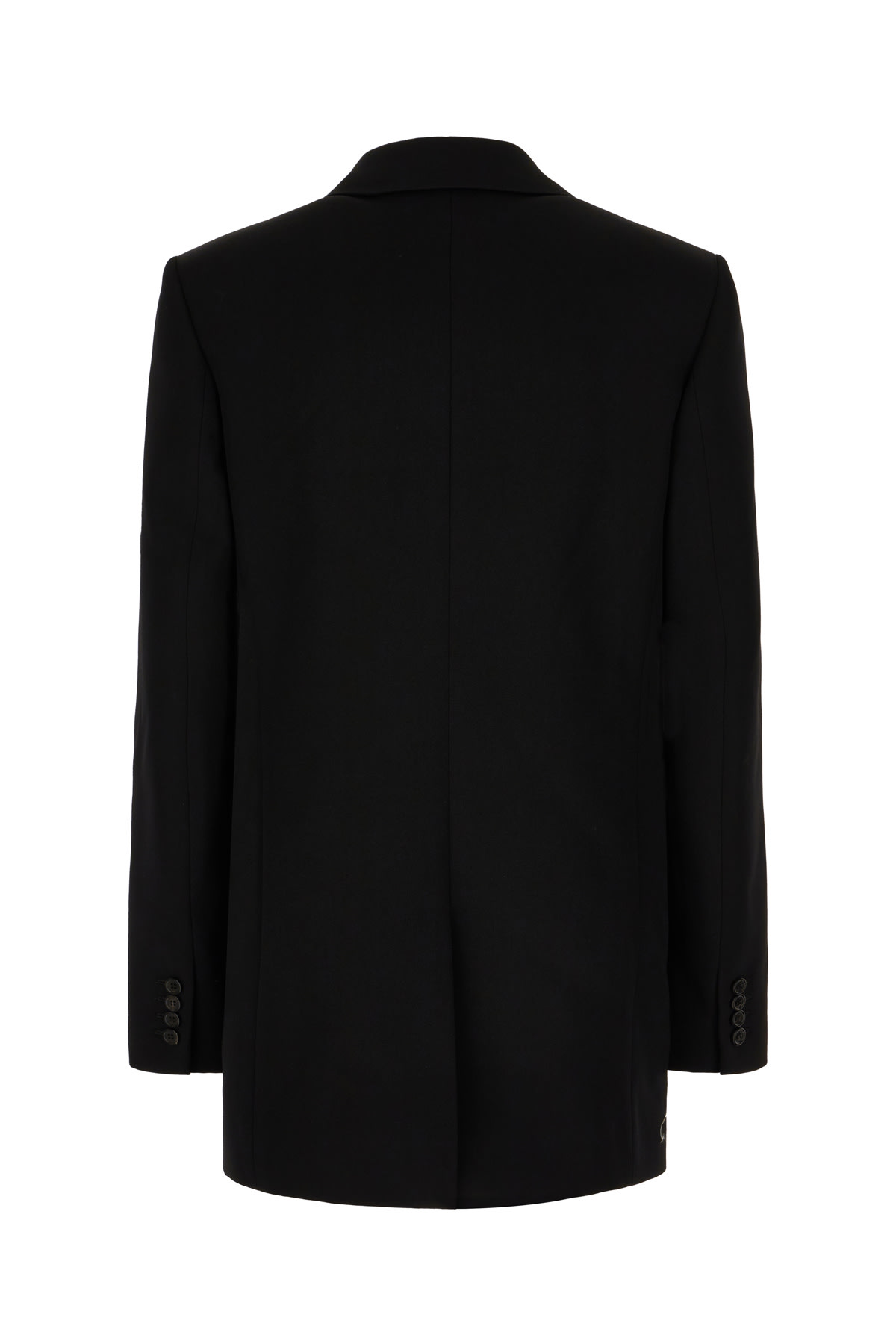 Shop Saint Laurent Black Wool Blazer In Noir