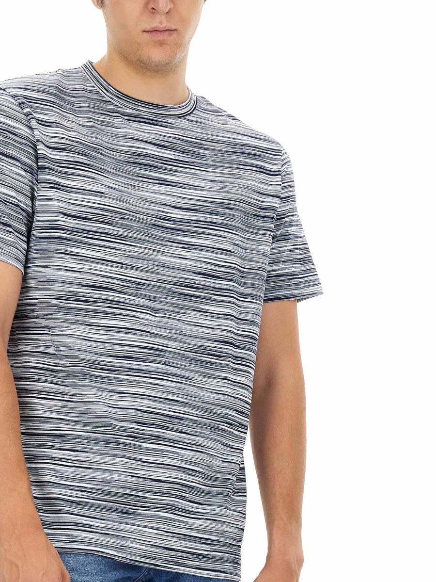 Shop Missoni Space Dyed T-shirt In Blue