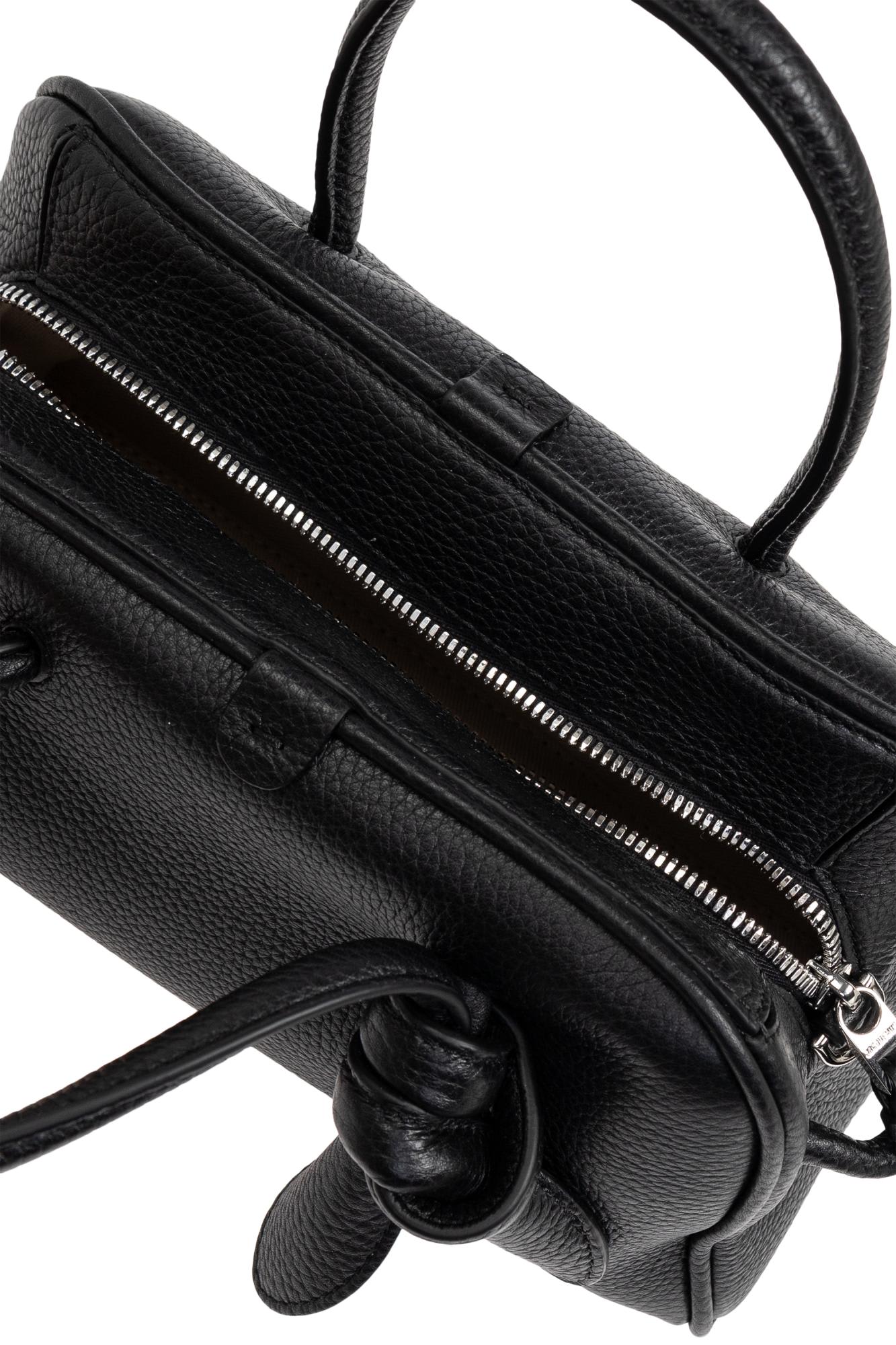 Jacquemus Le Petit Turismo Grain Leather Bag In Black