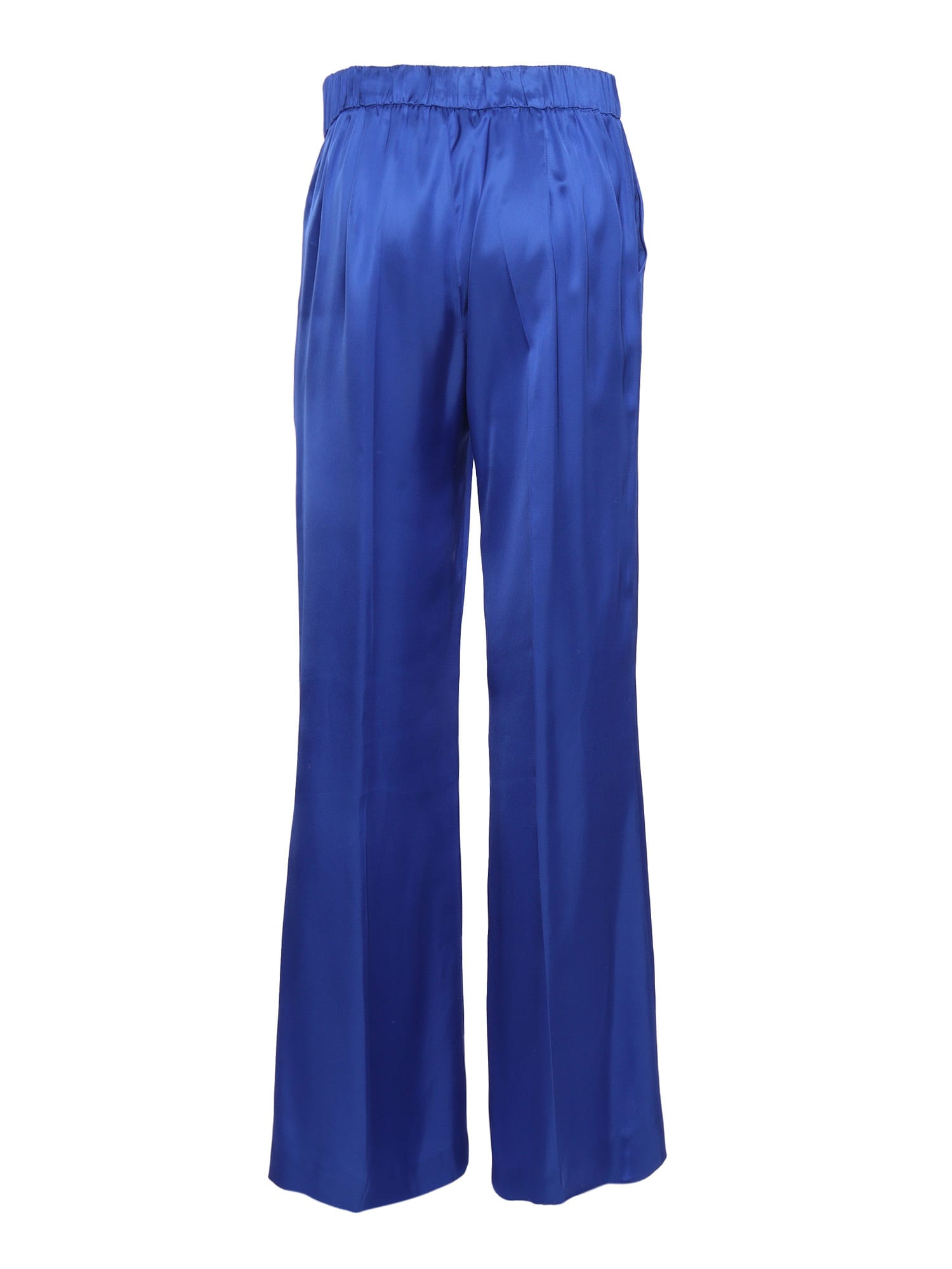 Shop P.a.r.o.s.h Wide Pants In Blue