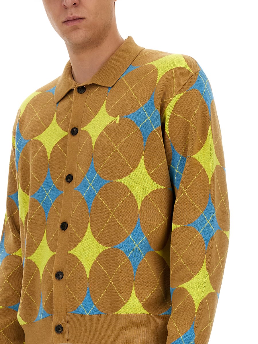 Shop Awake Ny Argyle Shirt In Brown