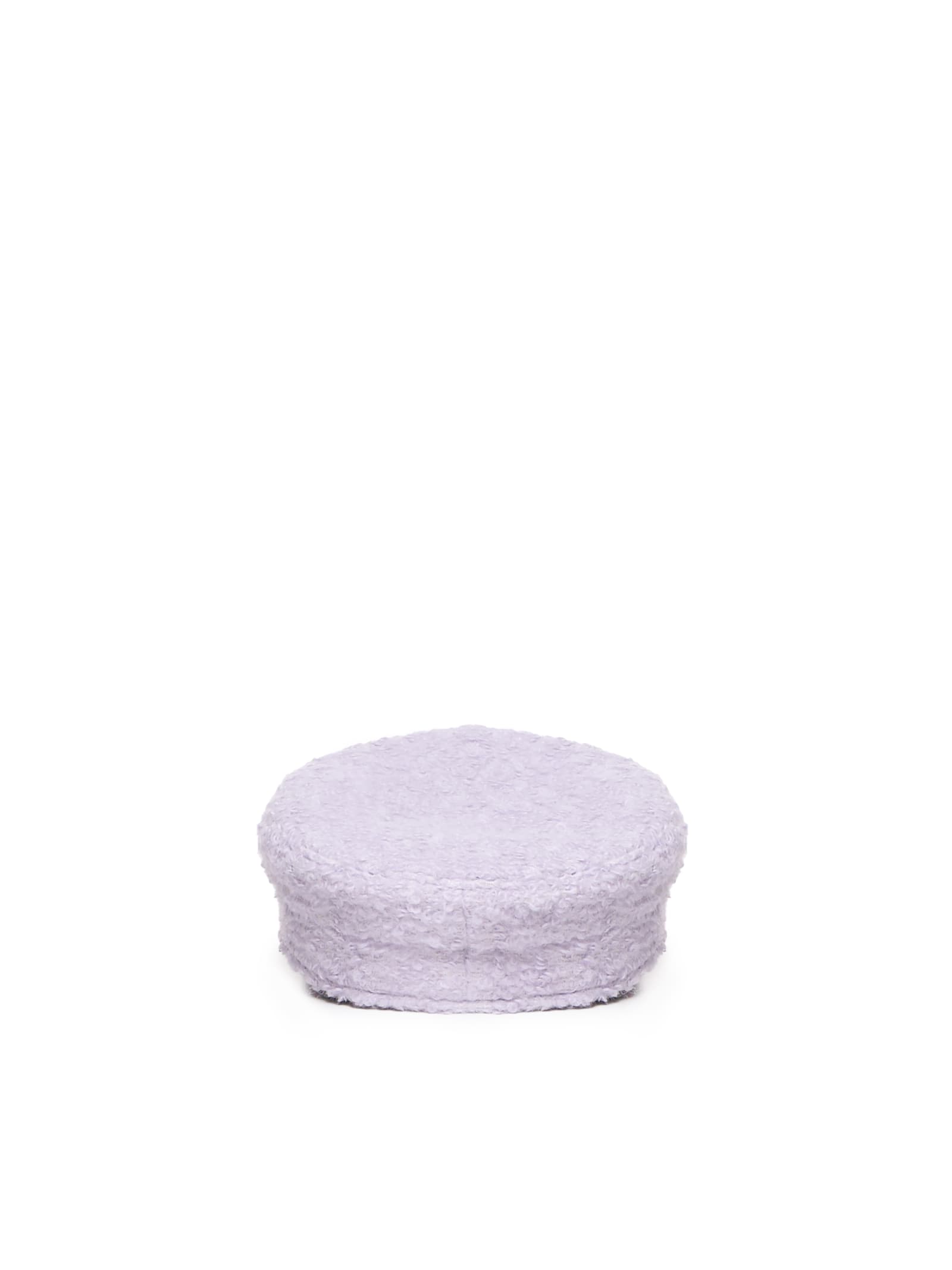 Ruslan Baginskiy Monogram-embellished Baker Boy Hat In Purple