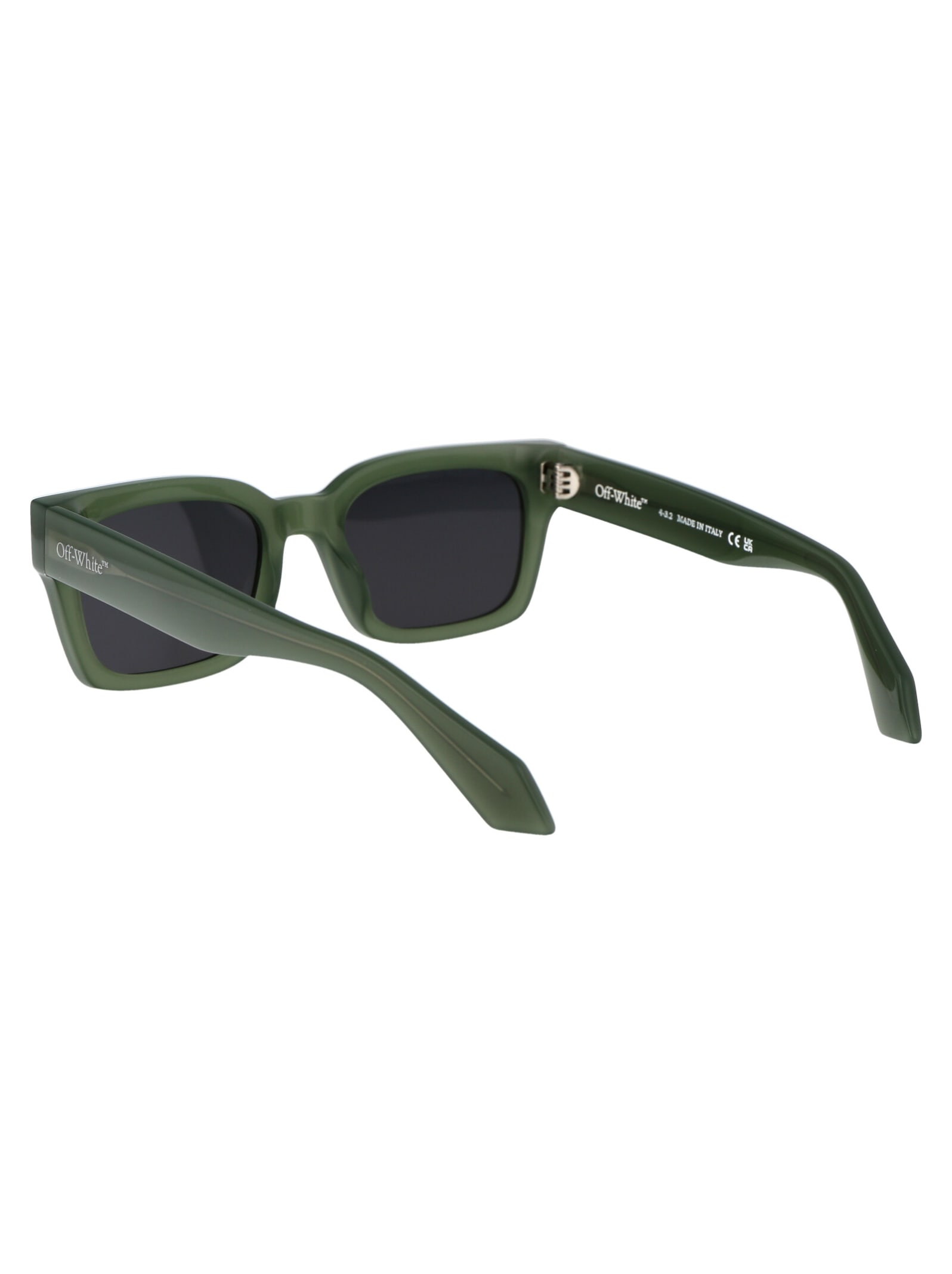 Shop Off-white Midland Sunglasses In 5707 Sage Green