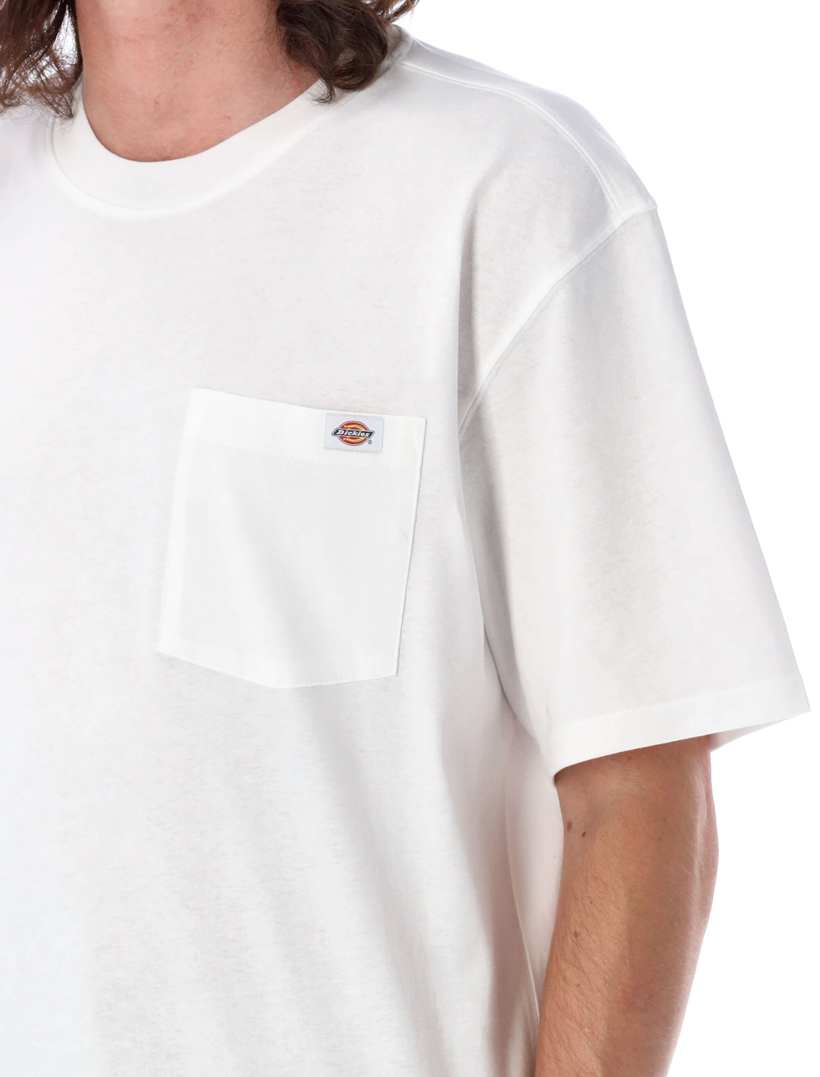 Shop Dickies Luray Pocket T-shirt In White