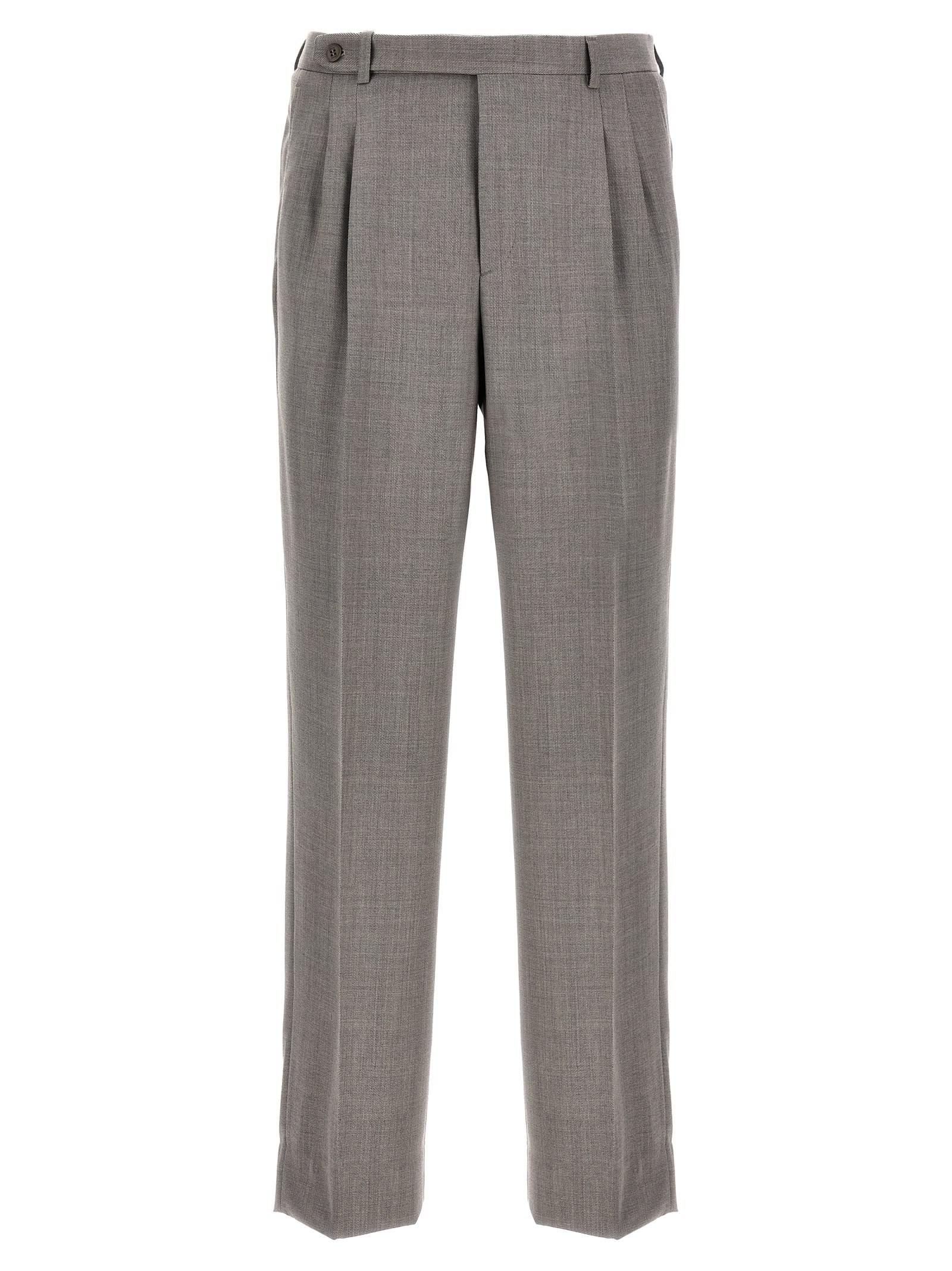 Shop Brioni Capri Pants In Gray
