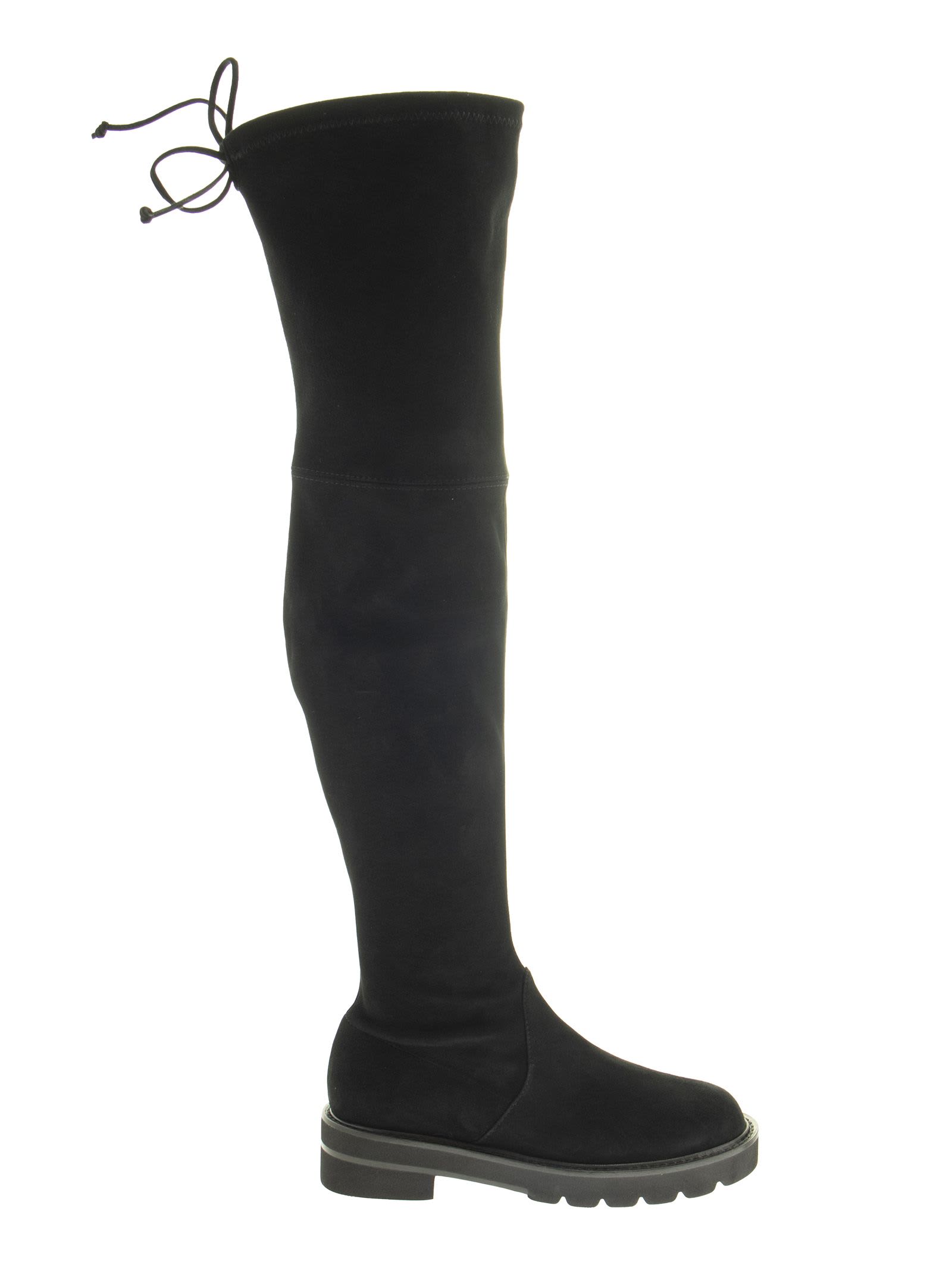Buy Stuart Weitzman Lowland Lift - Suede Boot Over The Knee online, shop Stuart Weitzman shoes with free shipping