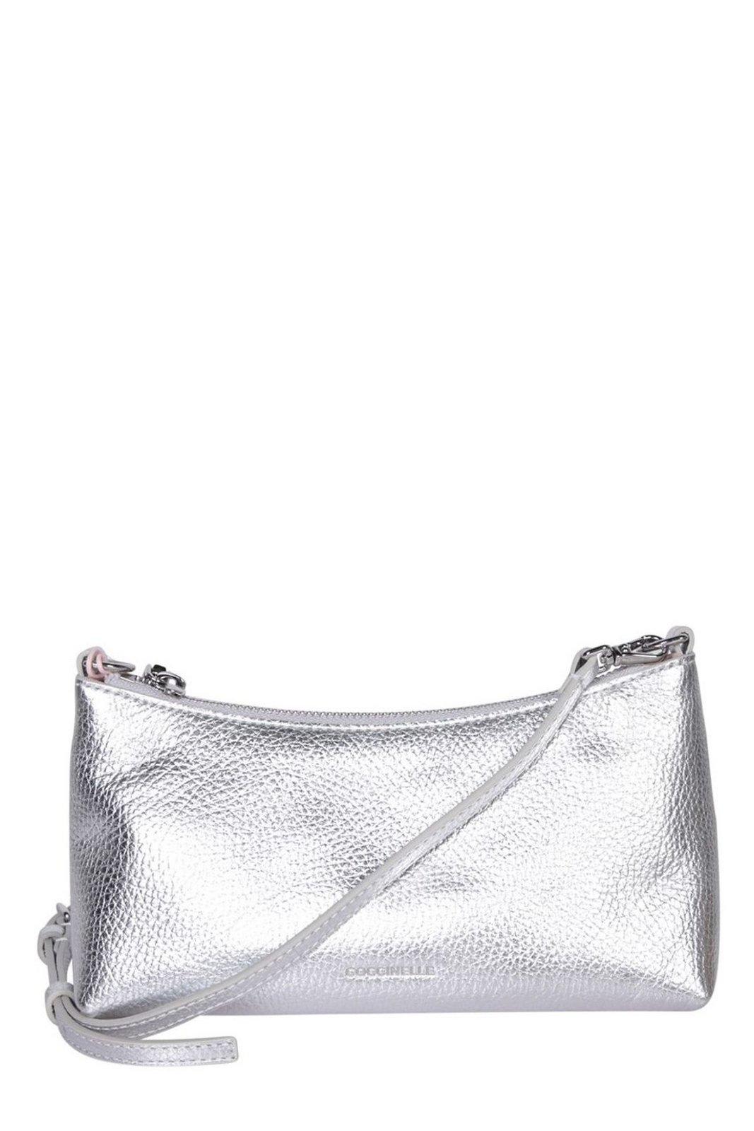 Aura Logo Debossed Shoulder Bag