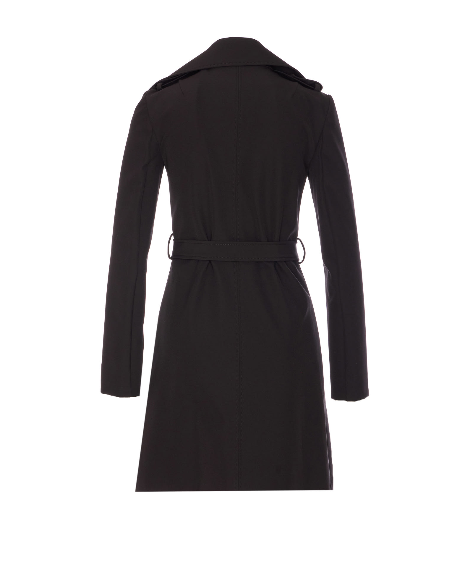 Shop Patrizia Pepe Trench In Black