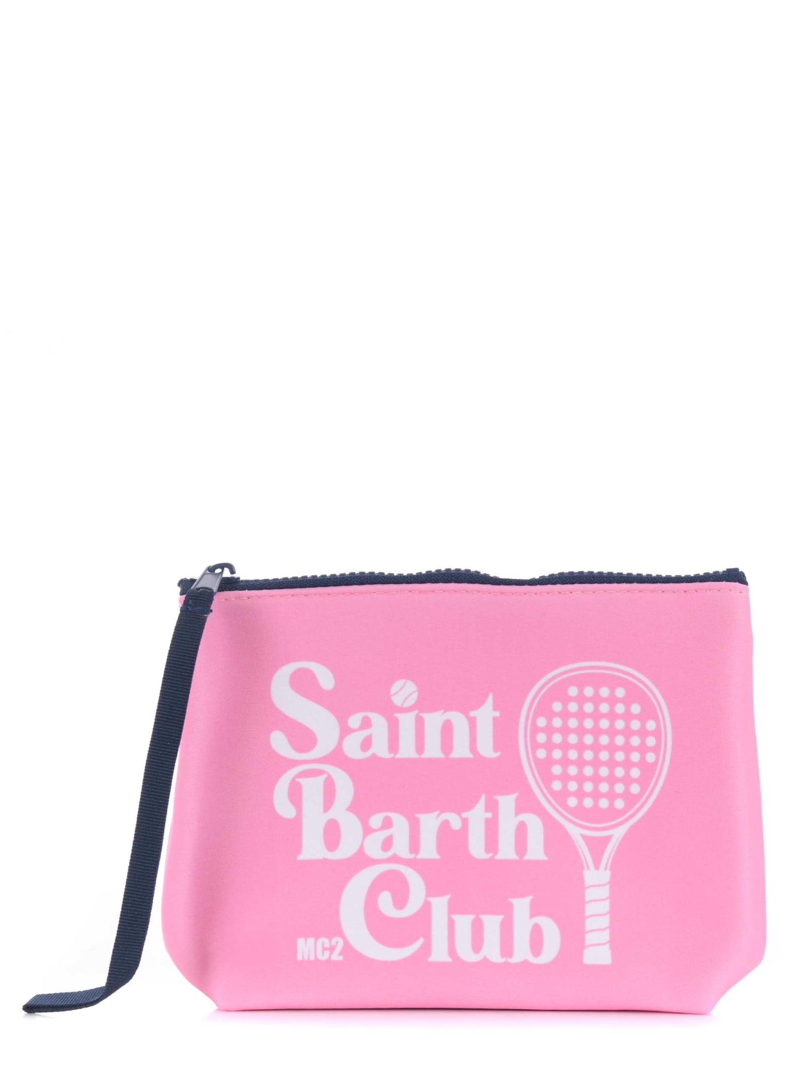 Shop Mc2 Saint Barth Clutch Bag In Rosa