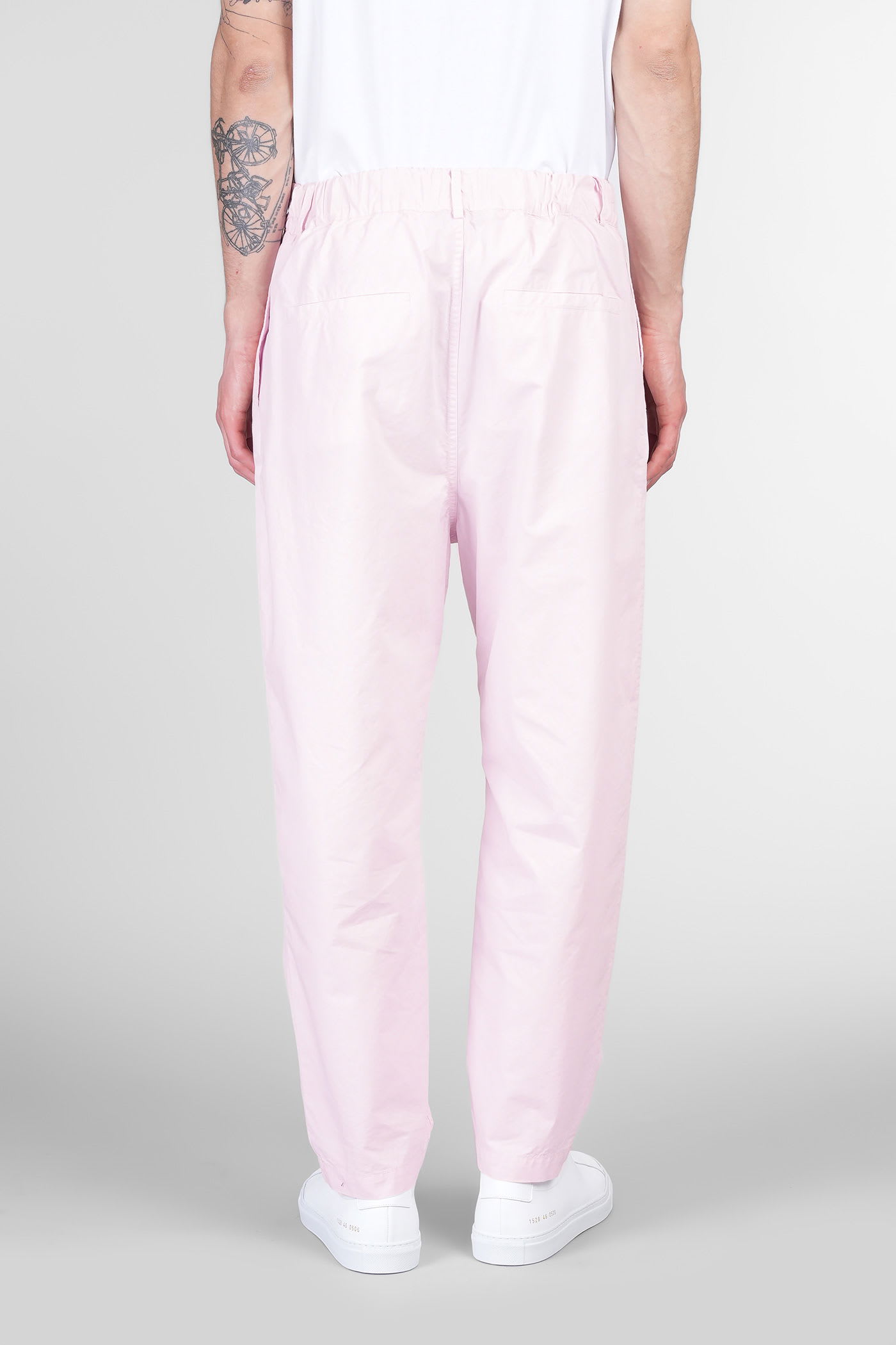 Mauro Grifoni Pants In Rose-pink Cotton