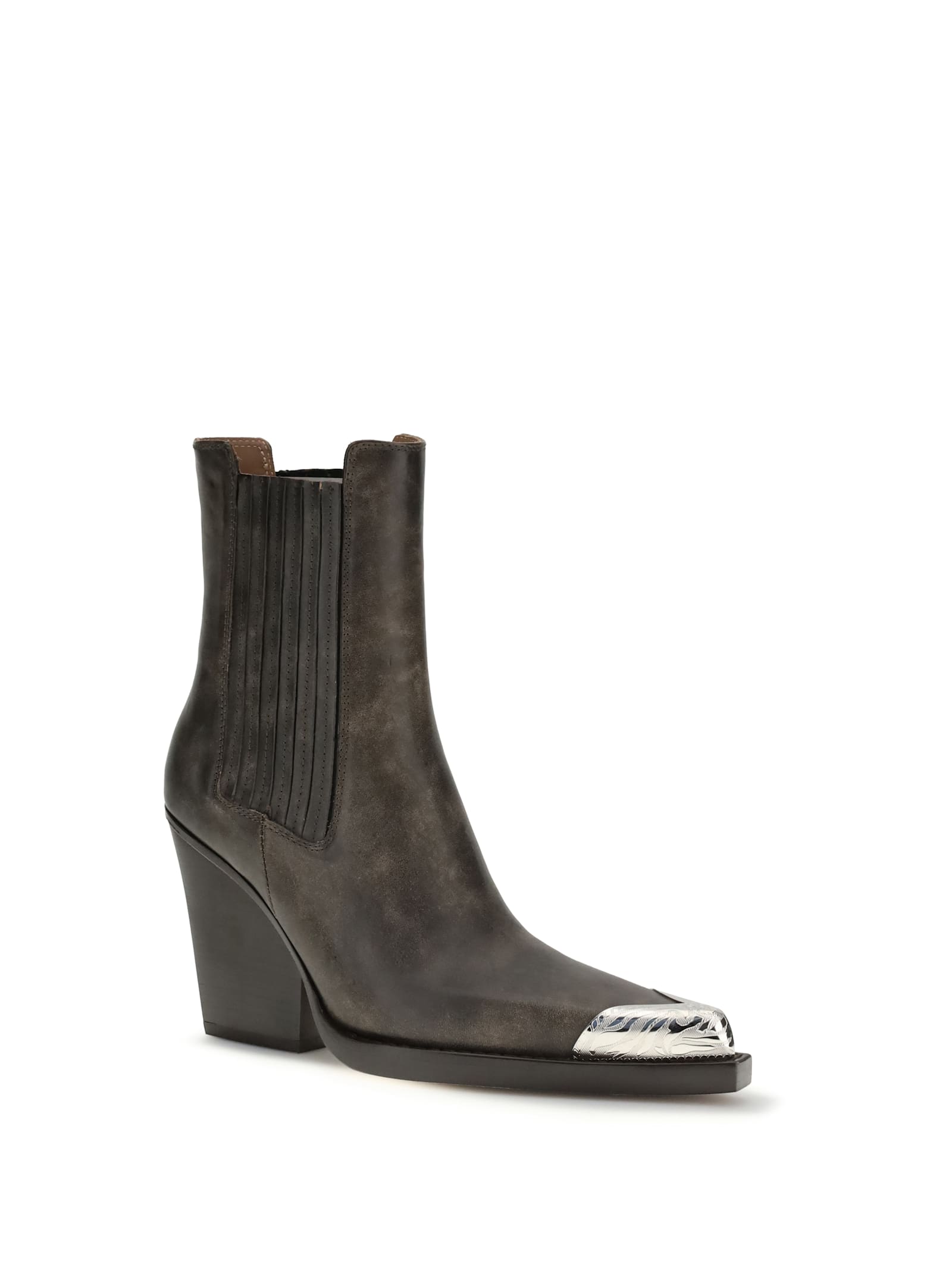 Paris Texas Dallas Texan Ankle Boots In Gray