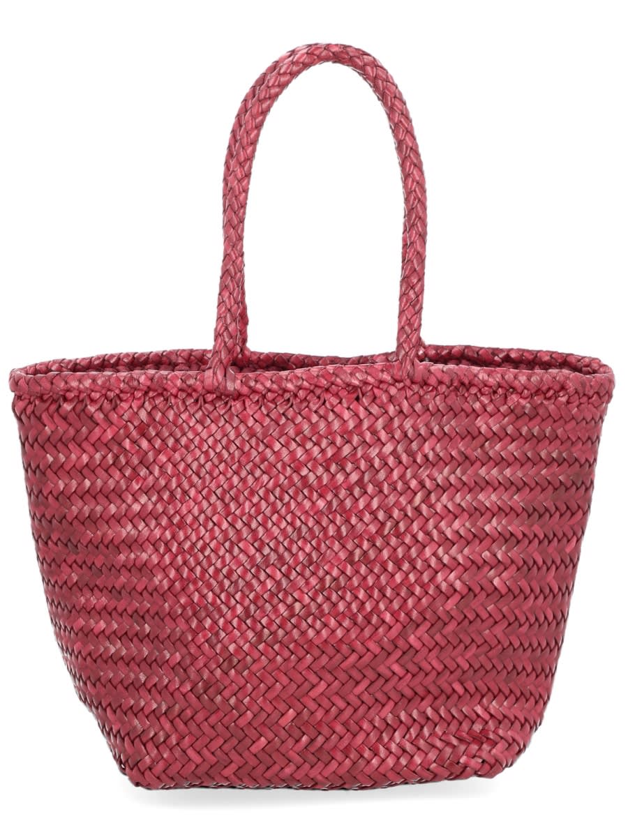 Dragon Diffusion Small Grace Basket Bag In Burgundy