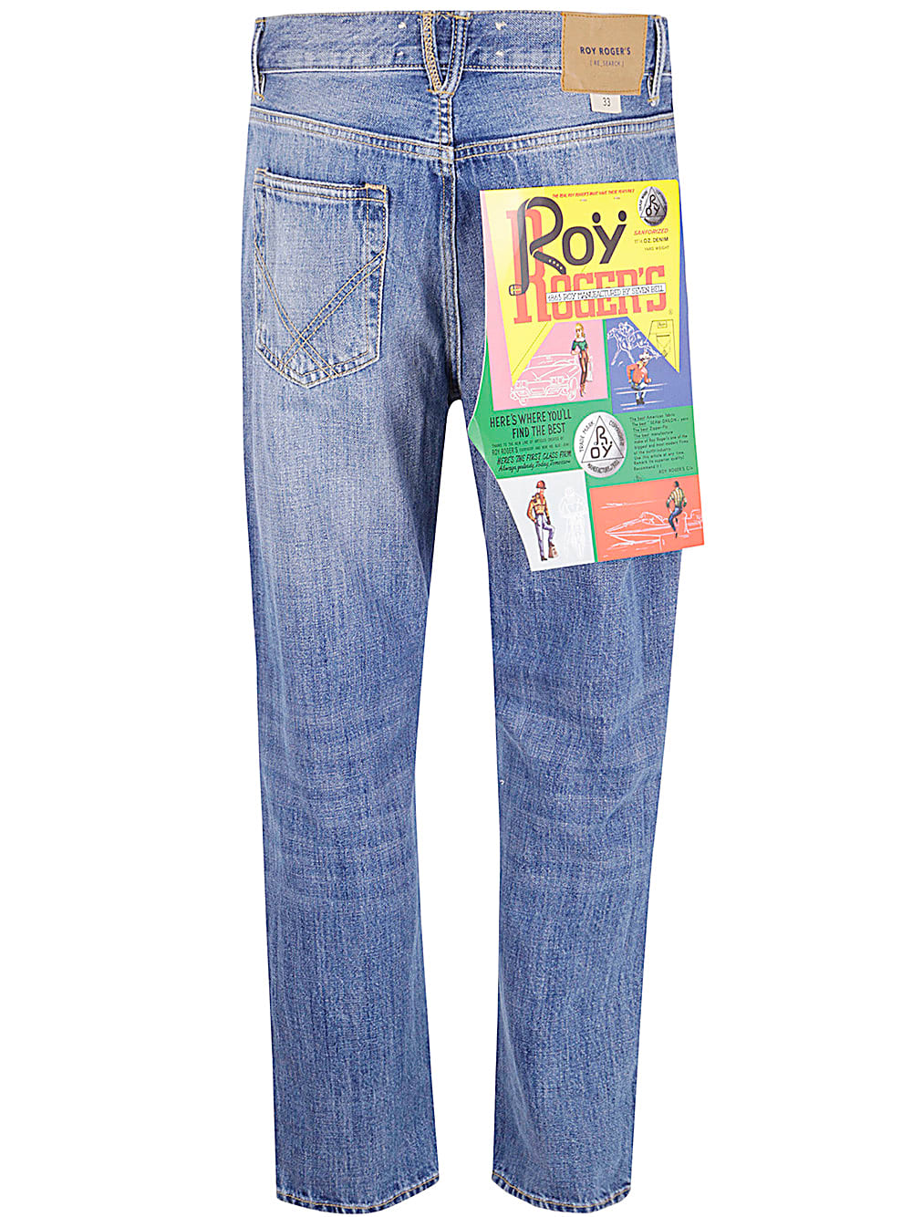 Shop Roy Rogers Dapper Re-search Jeans In Rocks Denim