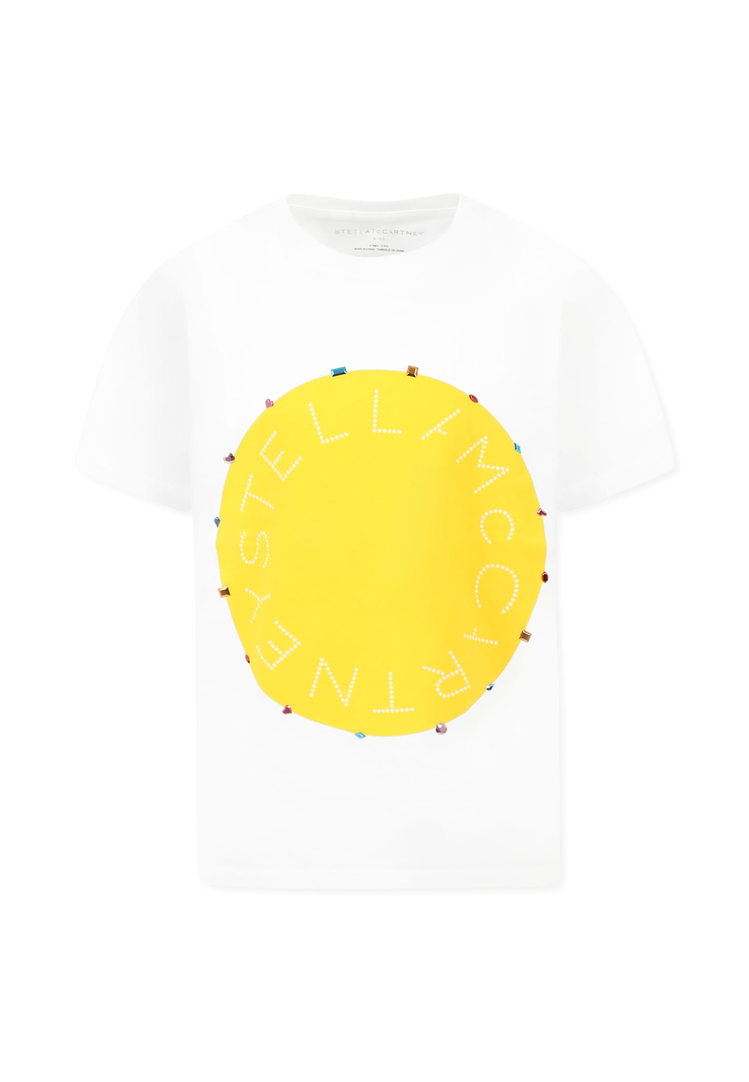Stella Mccartney White T-shirt For Girl With Logo In White