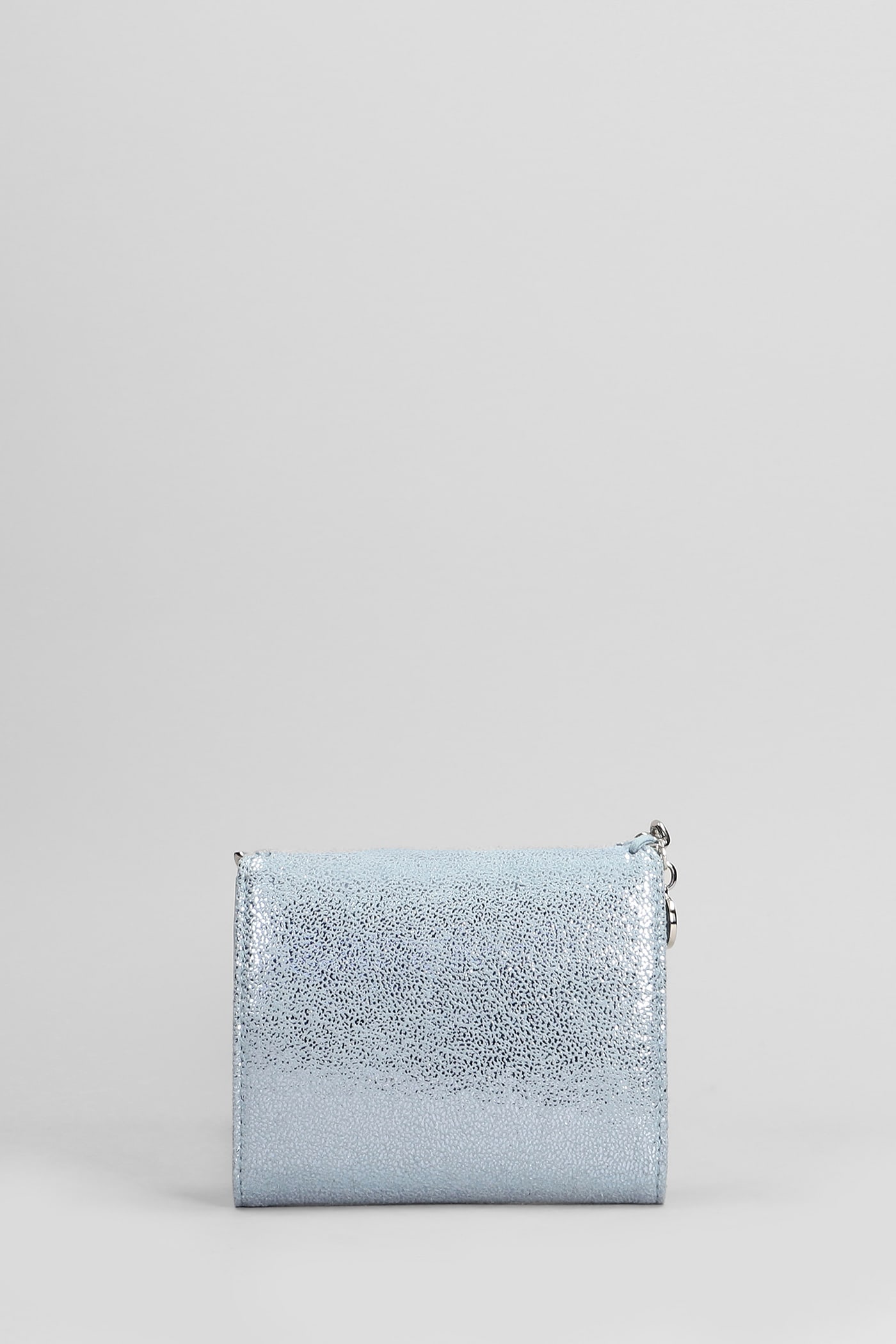 Stella Mccartney Wallet In Cyan Polyester In Cyan