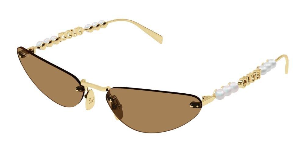 Gucci Cat-eye Frame Sunglasses In Gold