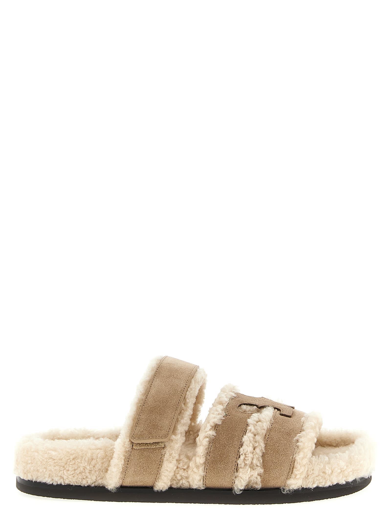 Tory Burch Ines Slides In Neutral