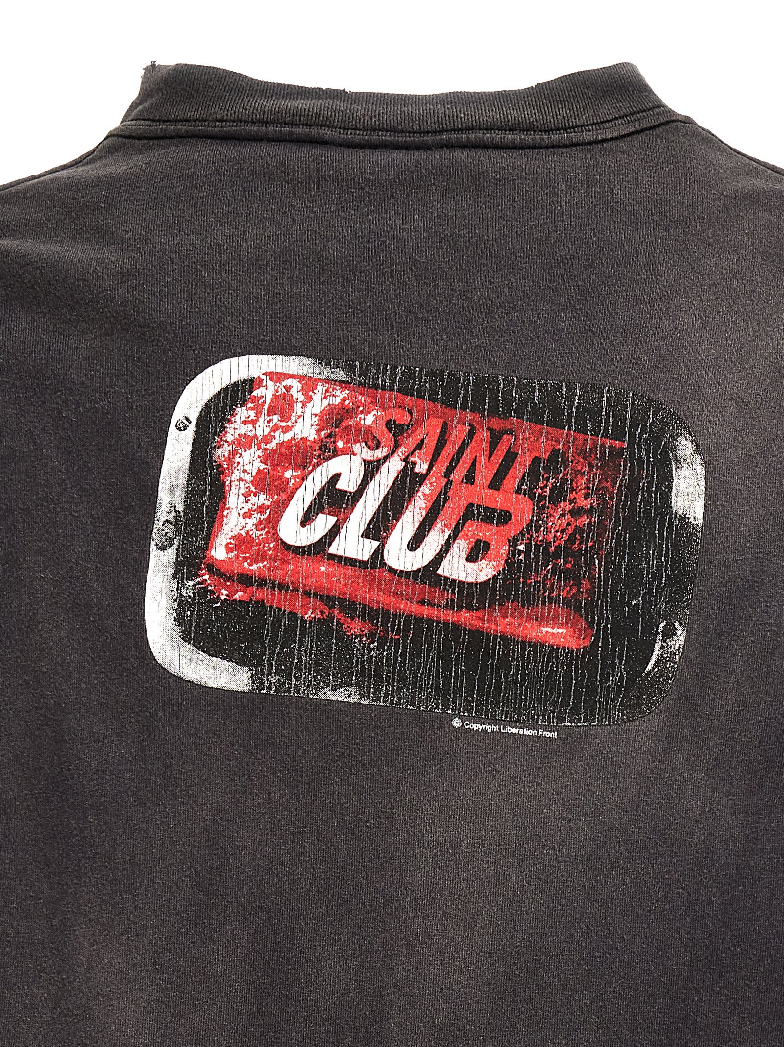 Shop Saint Mxxxxxx Saint Club T-shirt In Black
