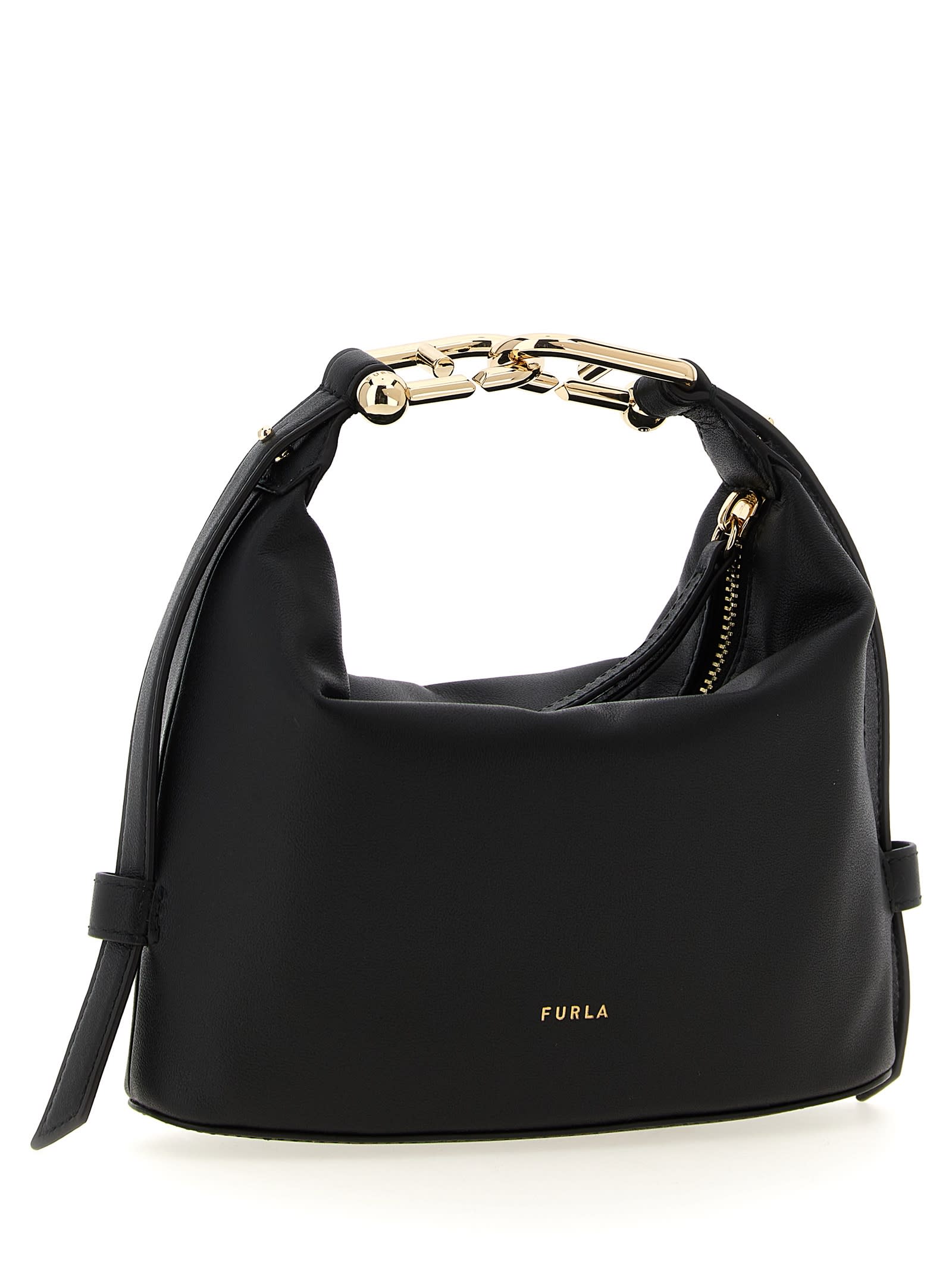 Furla Nuvola Mini Handbag In Black