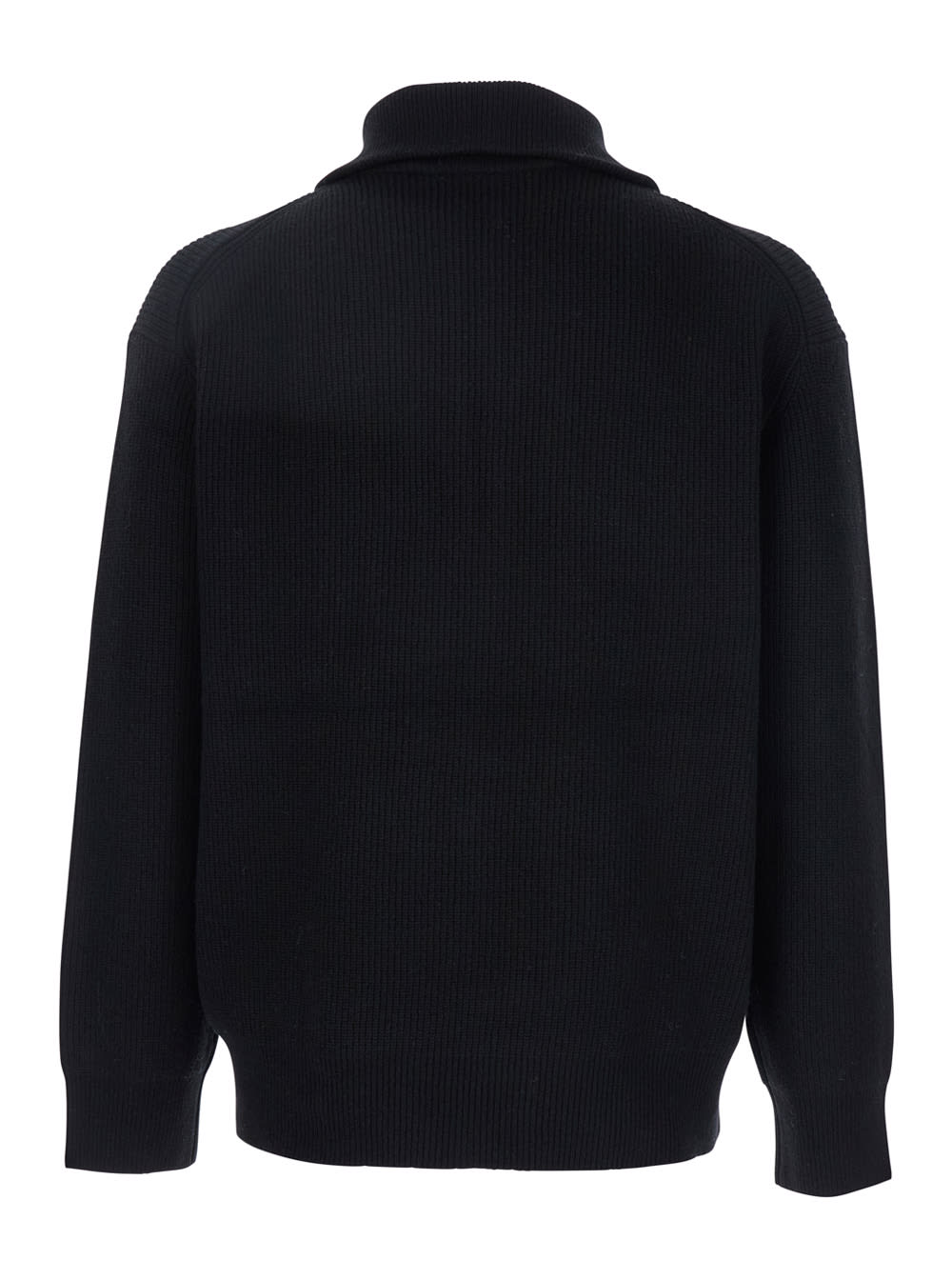 Jw Anderson Half Zipper Shirt In Black