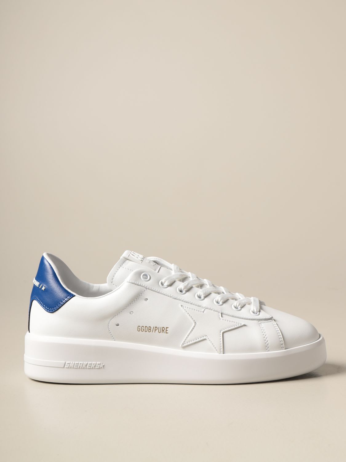 GOLDEN GOOSE SNEAKERS IN LEATHER,GMF00197.F000539.10327