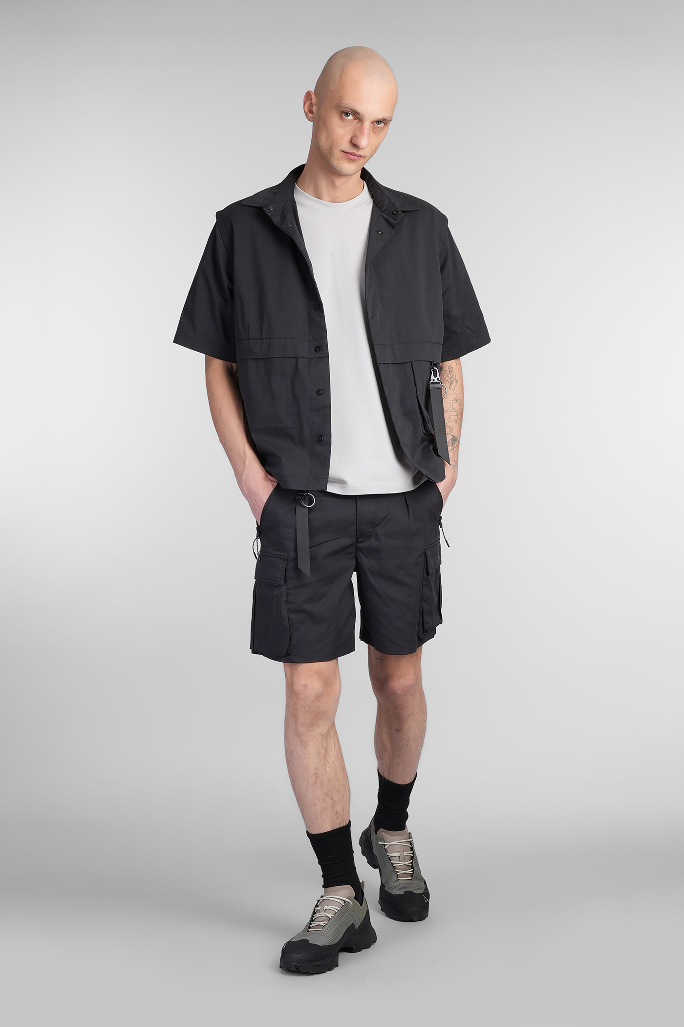 ALPHA INDUSTRIES BASE T-SHIRT T-SHIRT IN GREY COTTON