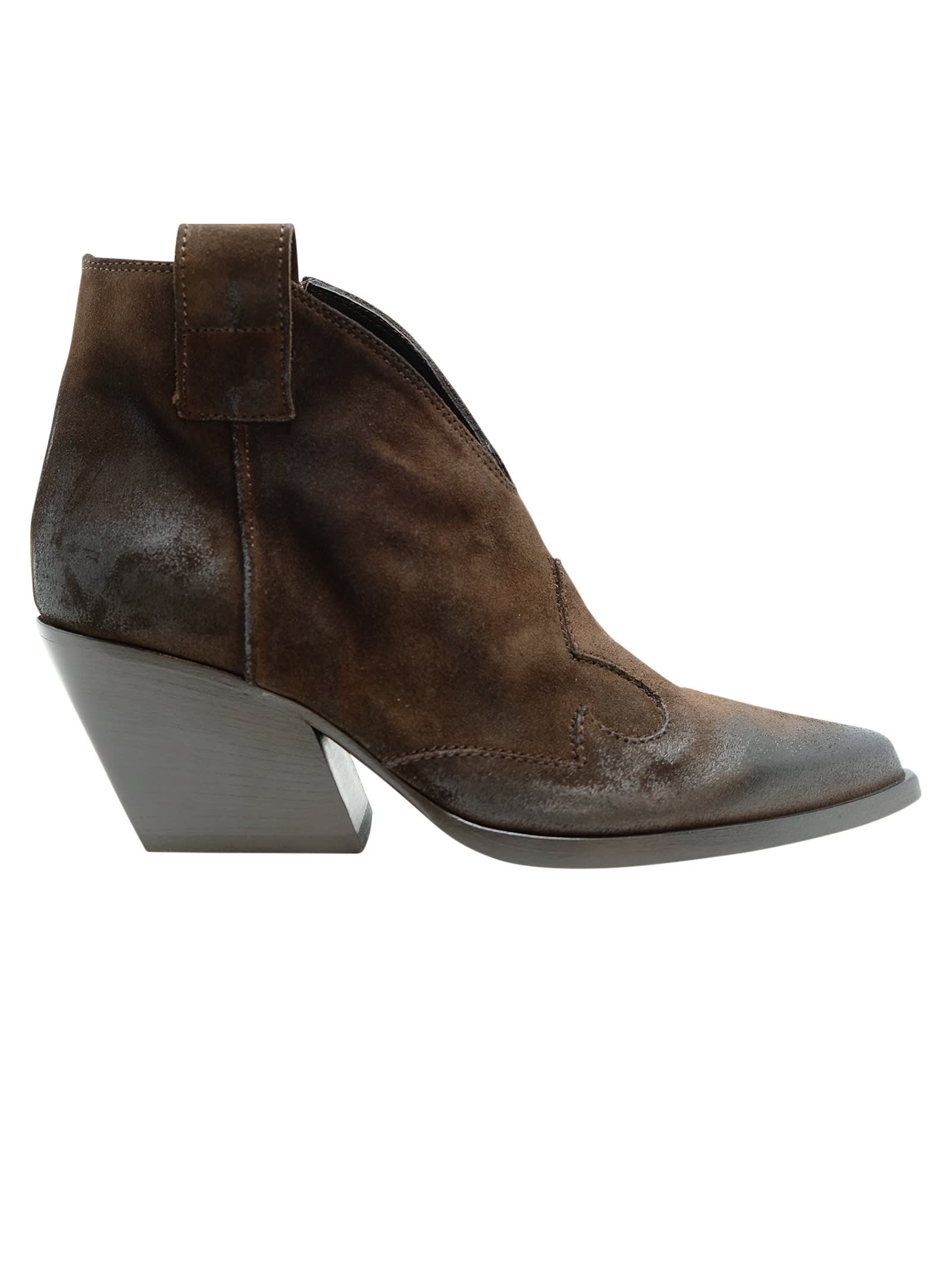 Elena Iachi Suede Ankle Boots