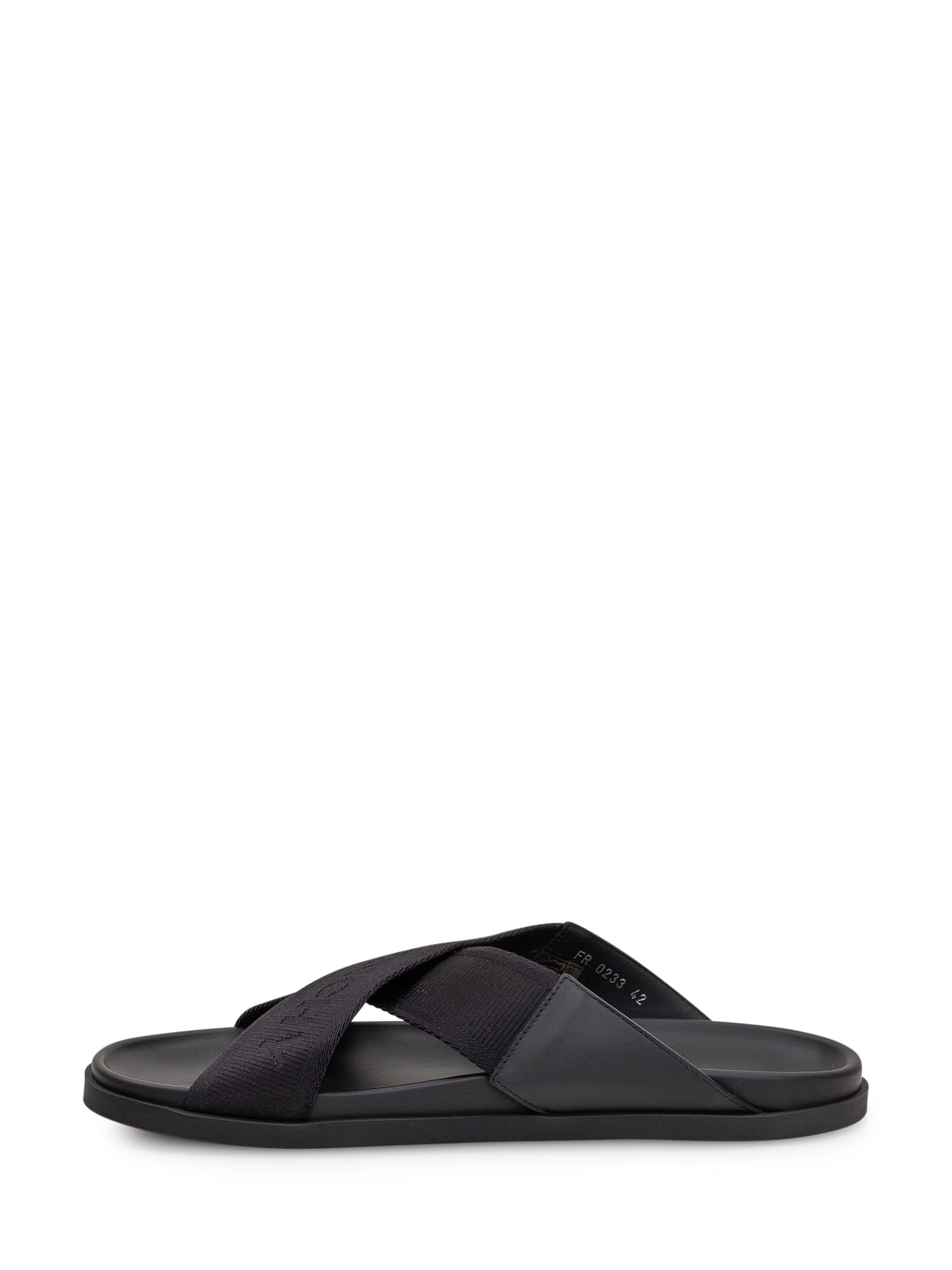 Shop Givenchy Crossed Sandal In Black